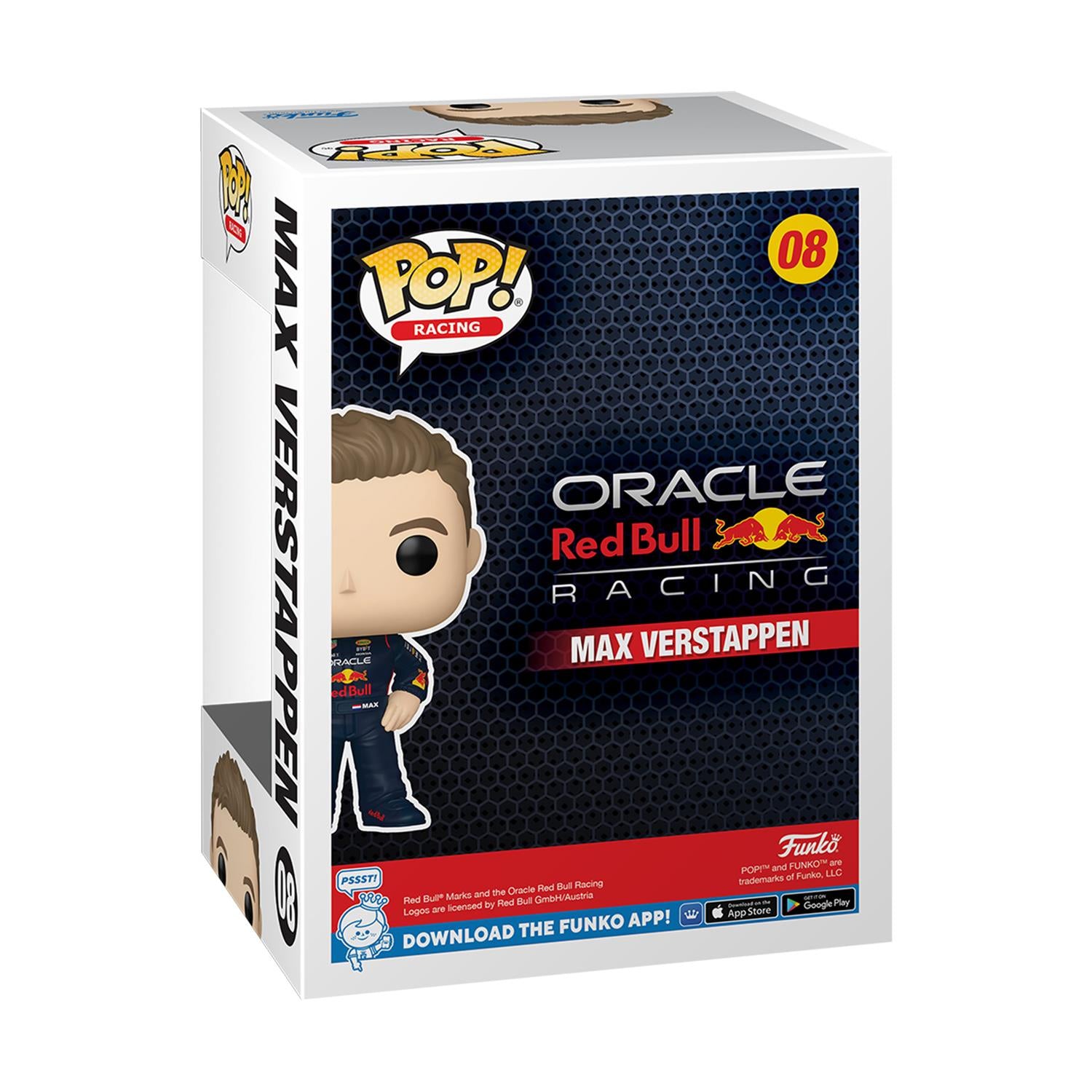 Funko Pop! Racing: Oracle Red Bull Racing - Max Verstappen with Helm #08 Vinyl Figure - Sunday Habit