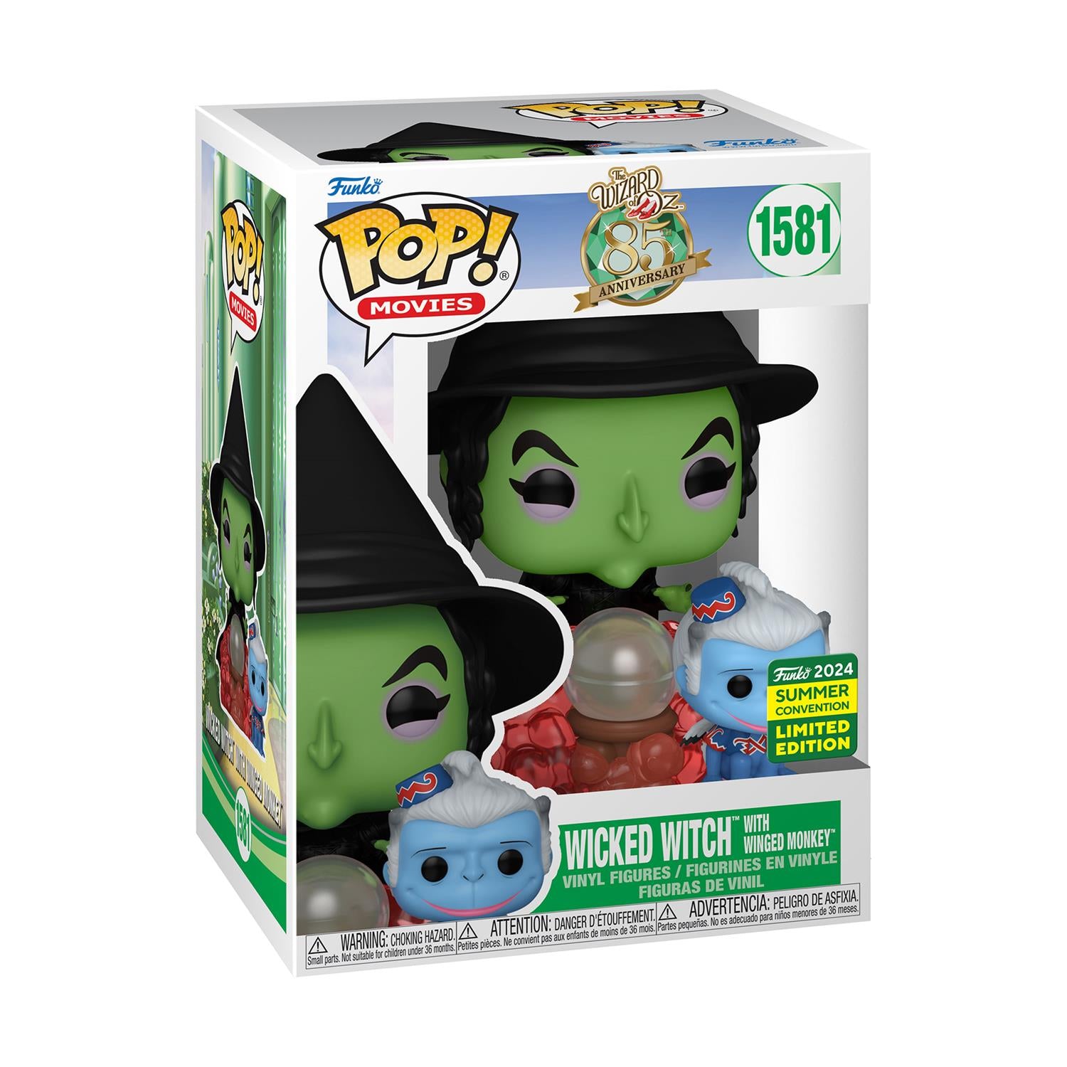 Funko Pop! Movies: The Wizard of Oz - Wicked Witch with Winged Monkey (Convention Special Edition) #1581 Vinyl Figure - Sunday Habit