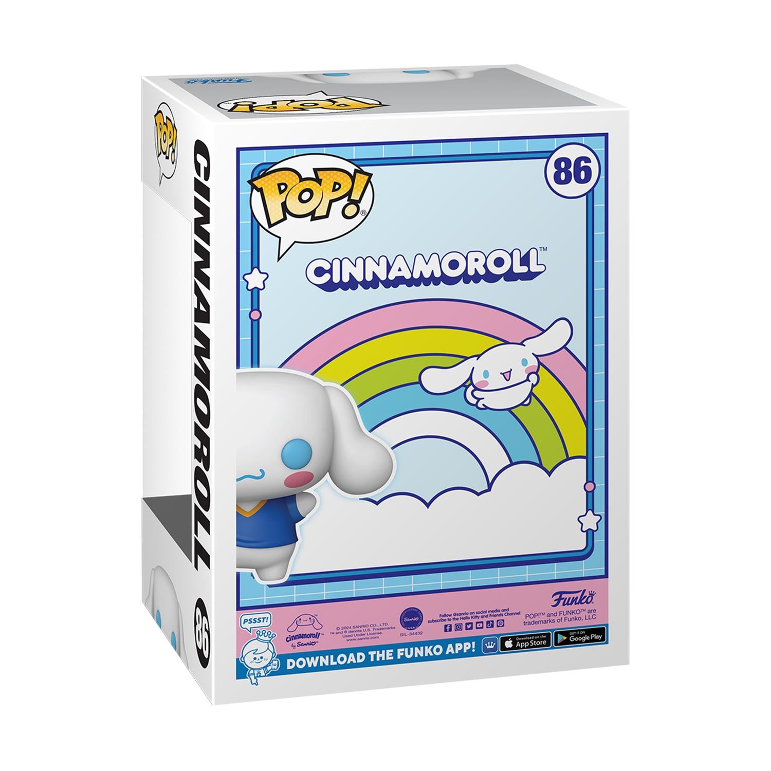 Funko Pop! Sanrio: Cinnamoroll - Cinnamoroll with Soccer Ball (Flocked) (Special Edition) #86 Vinyl Figure - Sunday Habit