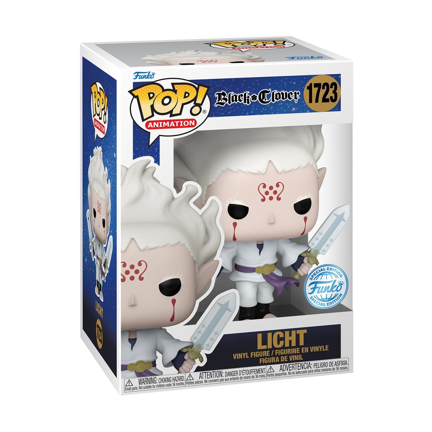 Funko Pop! Animation: Black Clover - Licht with Swords (Special Edition) #1723 Vinyl Figure - Sunday Habit