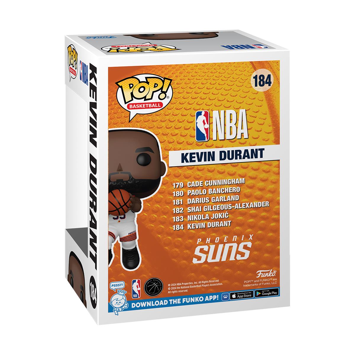 Funko Pop! Basketball NBA: Phoenix Suns - Kevin Durant #184 Vinyl Figure