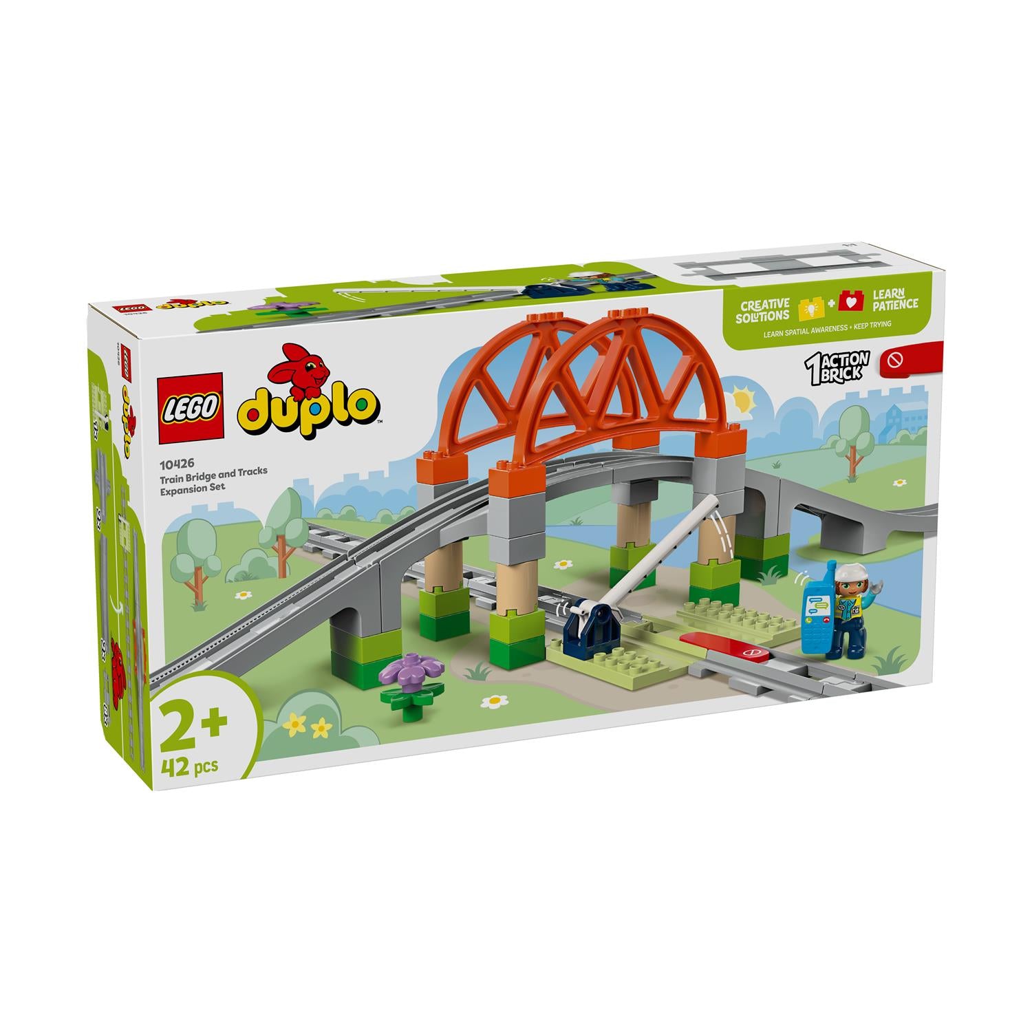 LEGO® DUPLO® Town: Train Bridge and Tracks Expansion Set (10426) - Sunday Habit