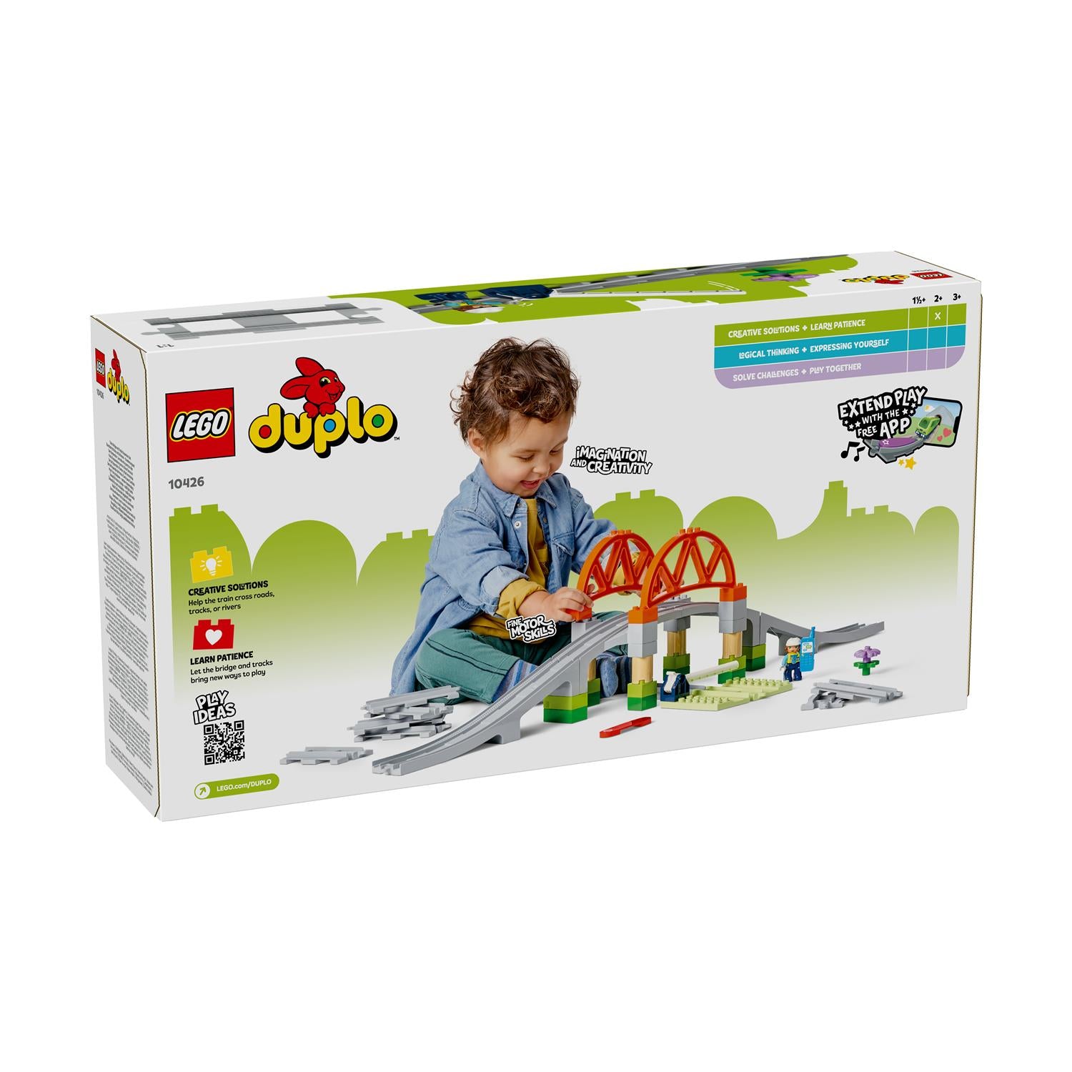 LEGO® DUPLO® Town: Train Bridge and Tracks Expansion Set (10426) - Sunday Habit