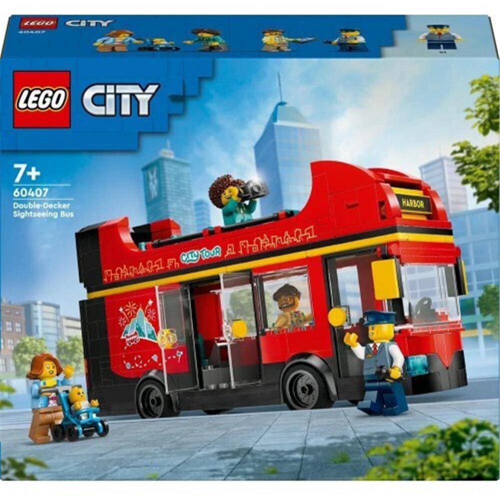 LEGO® City Great Vehicles: Red Double-Decker Sightseeing Bus (60407) - Sunday Habit