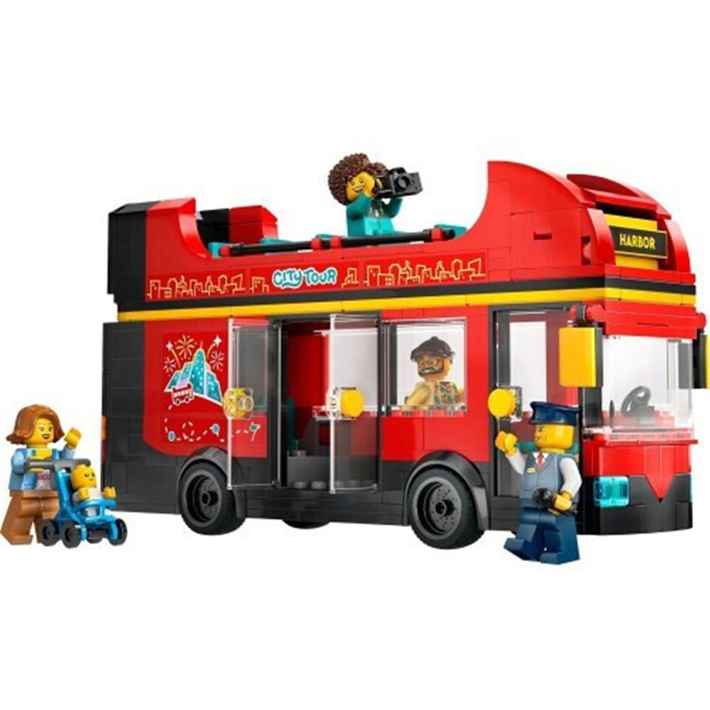 LEGO® City Great Vehicles: Red Double-Decker Sightseeing Bus (60407) - Sunday Habit