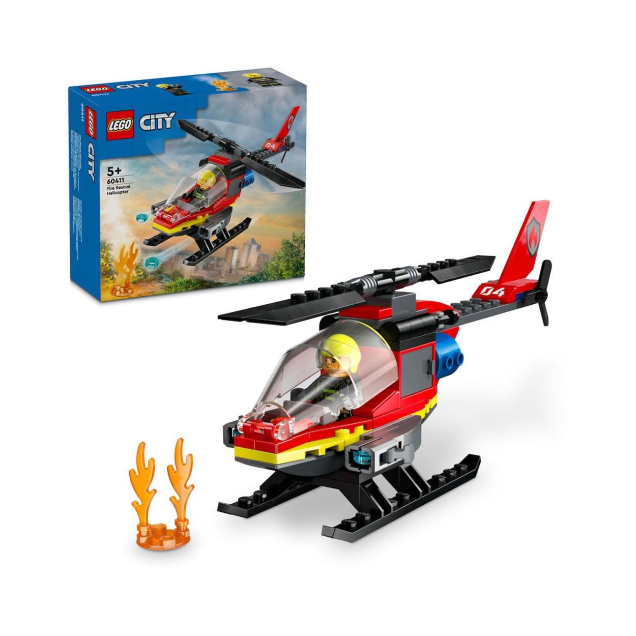 LEGO® City: Fire Rescue Helicopter Building Set (60411) - Sunday Habit