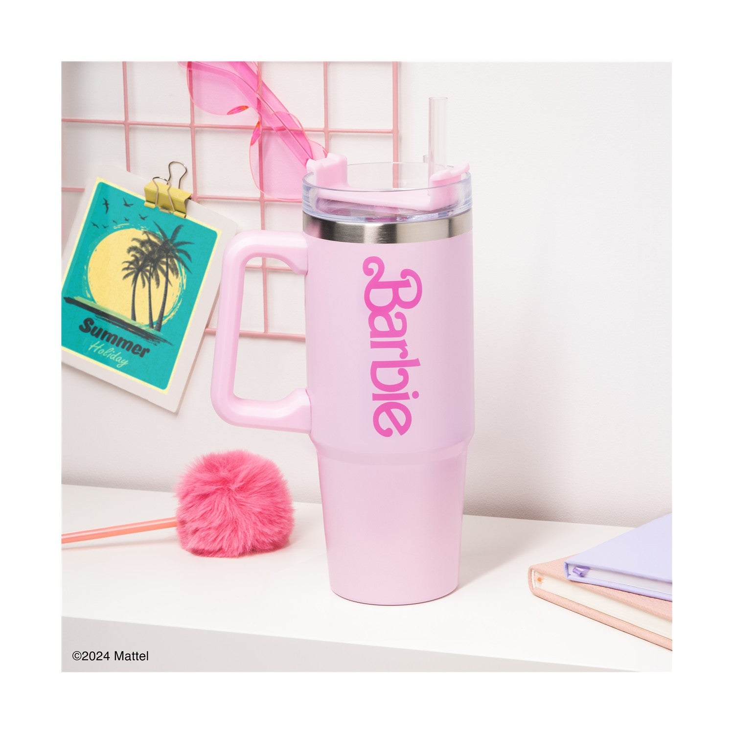Paladone Barbie XL Термо Чаша За Пътуване Мултирежим Сламка 1200 ml - Sunday Habit