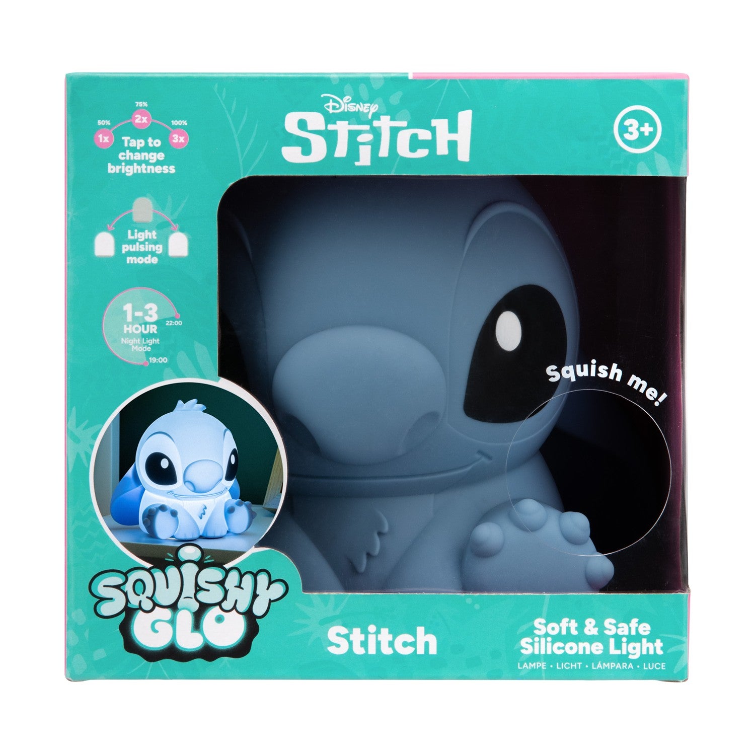 Paladone SquishyGlo: Disney Stitch - Silicone Light Rechargeable (PP13693LSV2) - Sunday Habit