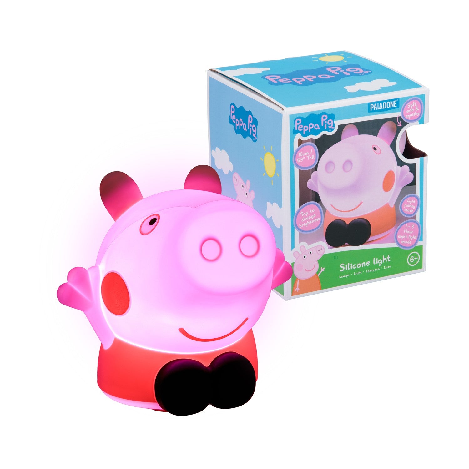 Paladone SquishyGlo: Peppa Pig - Peppa Silicone Light (PP13695PP) - Sunday Habit