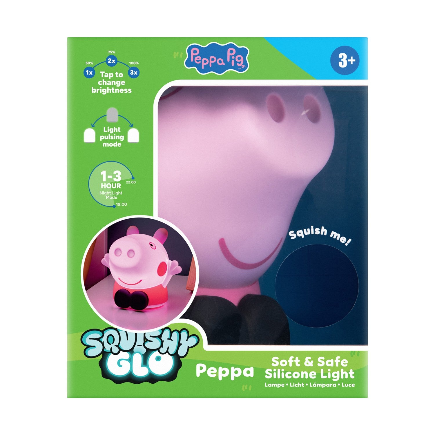 Paladone SquishyGlo: Peppa Pig - Peppa Silicone Light (PP13695PP) - Sunday Habit