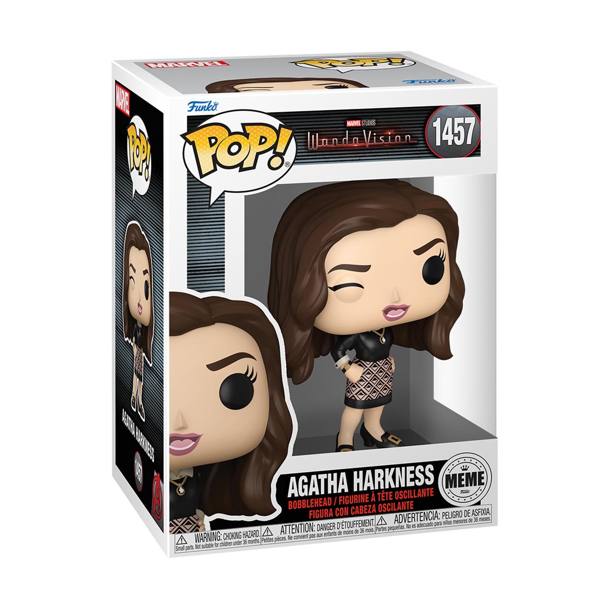 Funko Pop! Marvel: WandaVision - Agatha Harkness (Meme) #1457 Bobble-Head Vinyl Figure