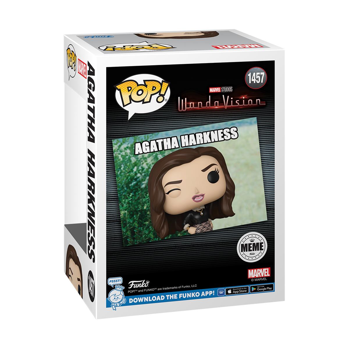 Funko Pop! Marvel: WandaVision - Agatha Harkness (Meme) #1457 Bobble-Head Vinyl Figure
