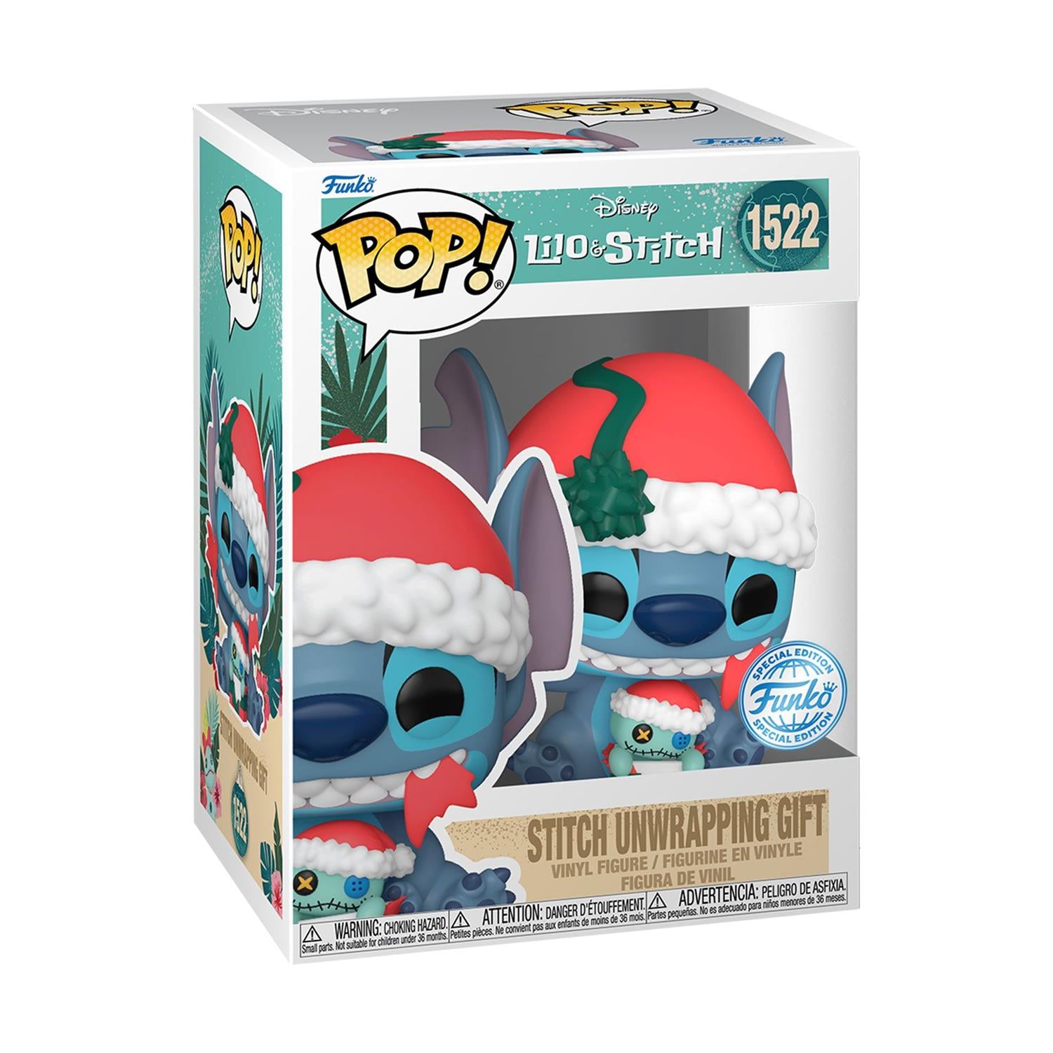 Funko Pop! Disney: Lilo and Stitch - Stitch Unwrapping Gift (Special Edition) #1522 Vinyl Figure