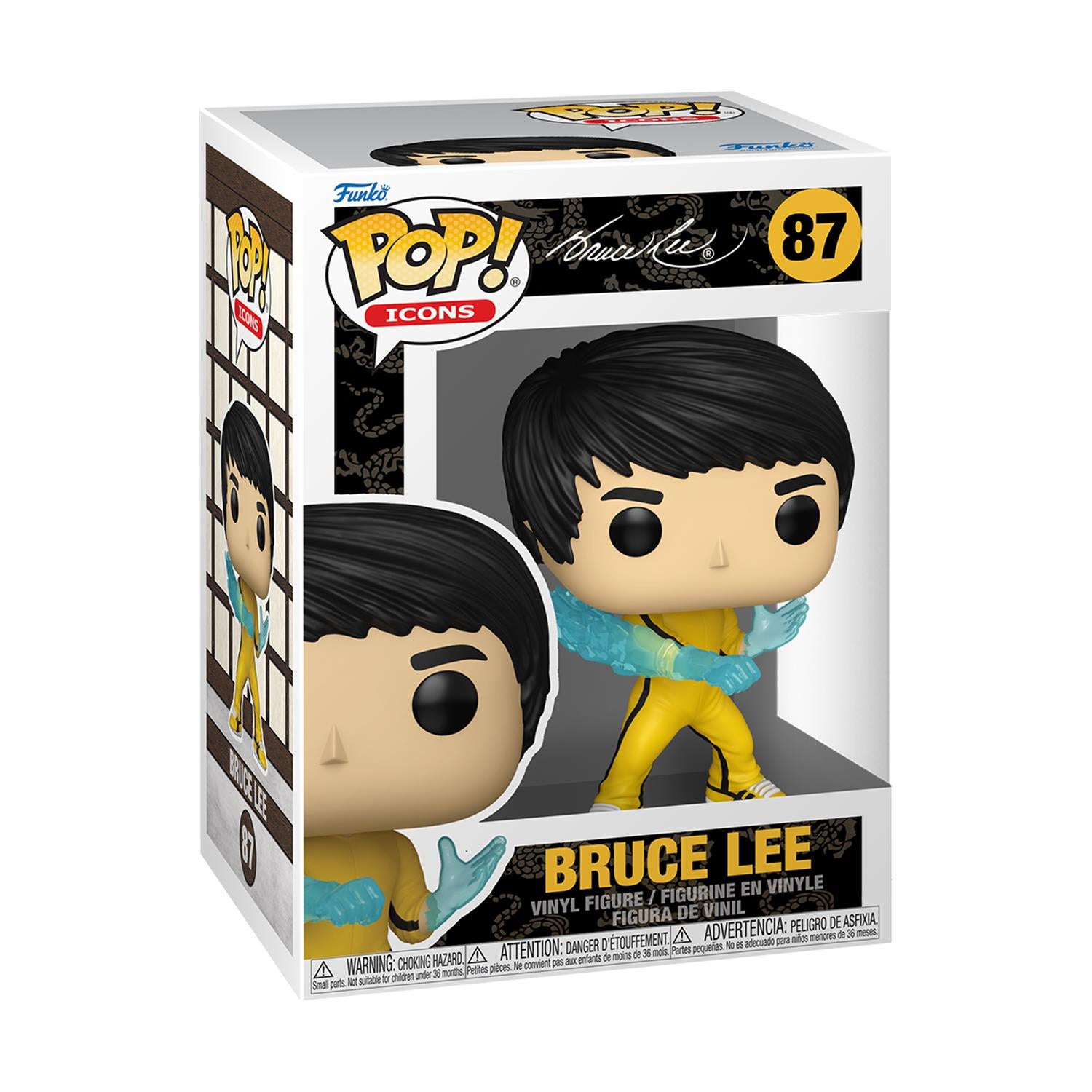 Funko Pop! Icons: Bruce Lee - Bruce Lee (Be Water) #87 Vinyl Figure