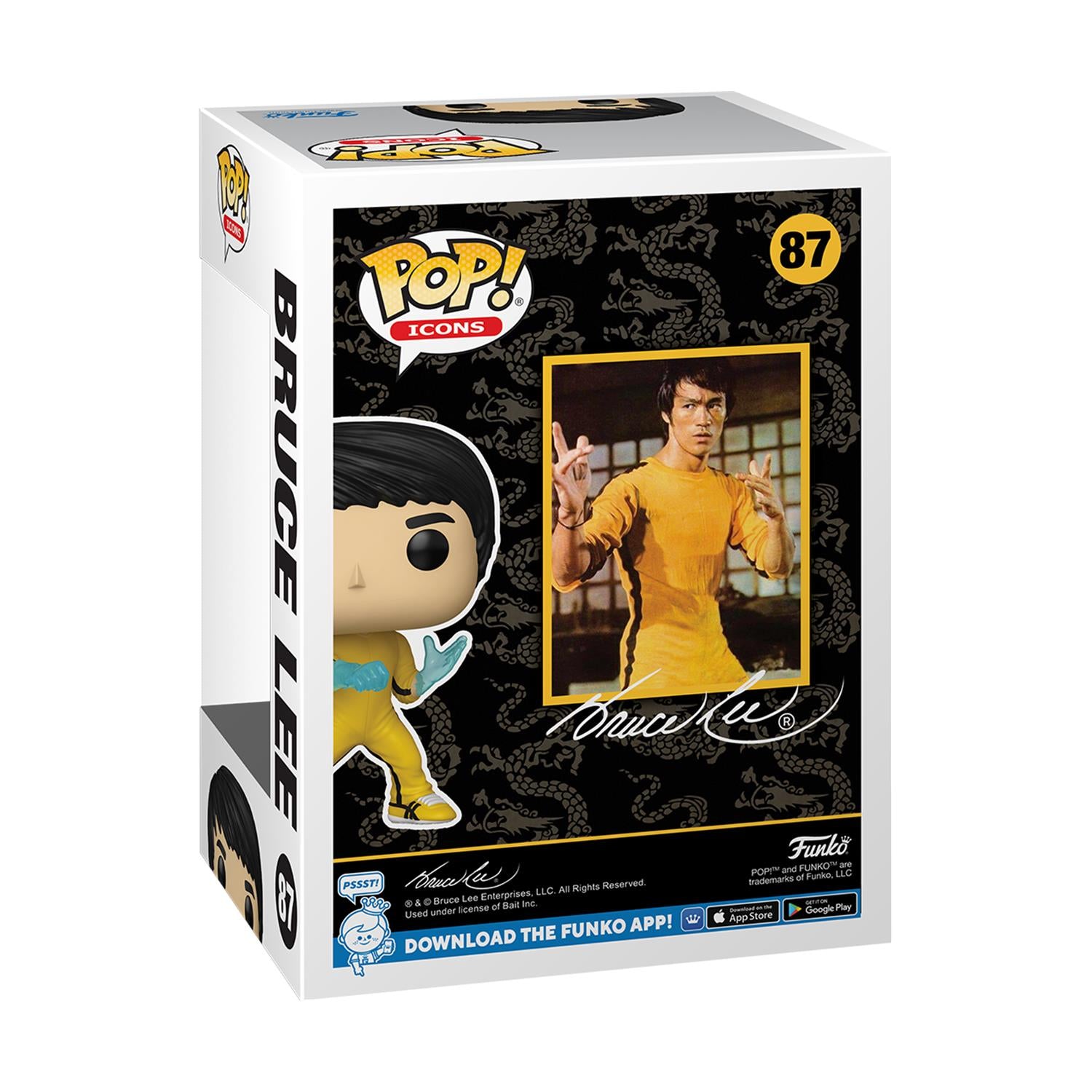 Funko Pop! Icons: Bruce Lee - Bruce Lee (Be Water) #87 Vinyl Figure