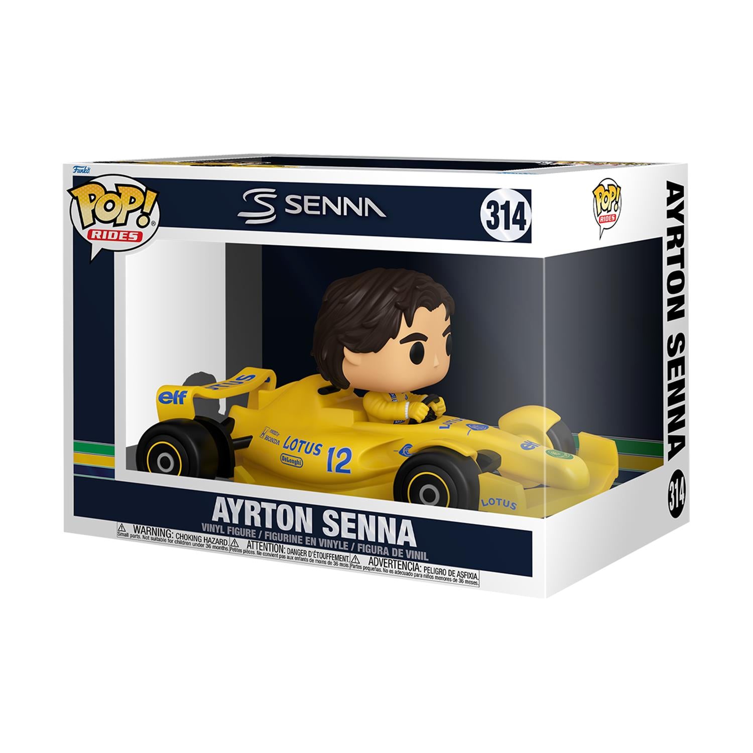 Funko Pop! Rides Super Deluxe: Senna - Ayrton Senna (Lotus) #314 Vinyl Figure