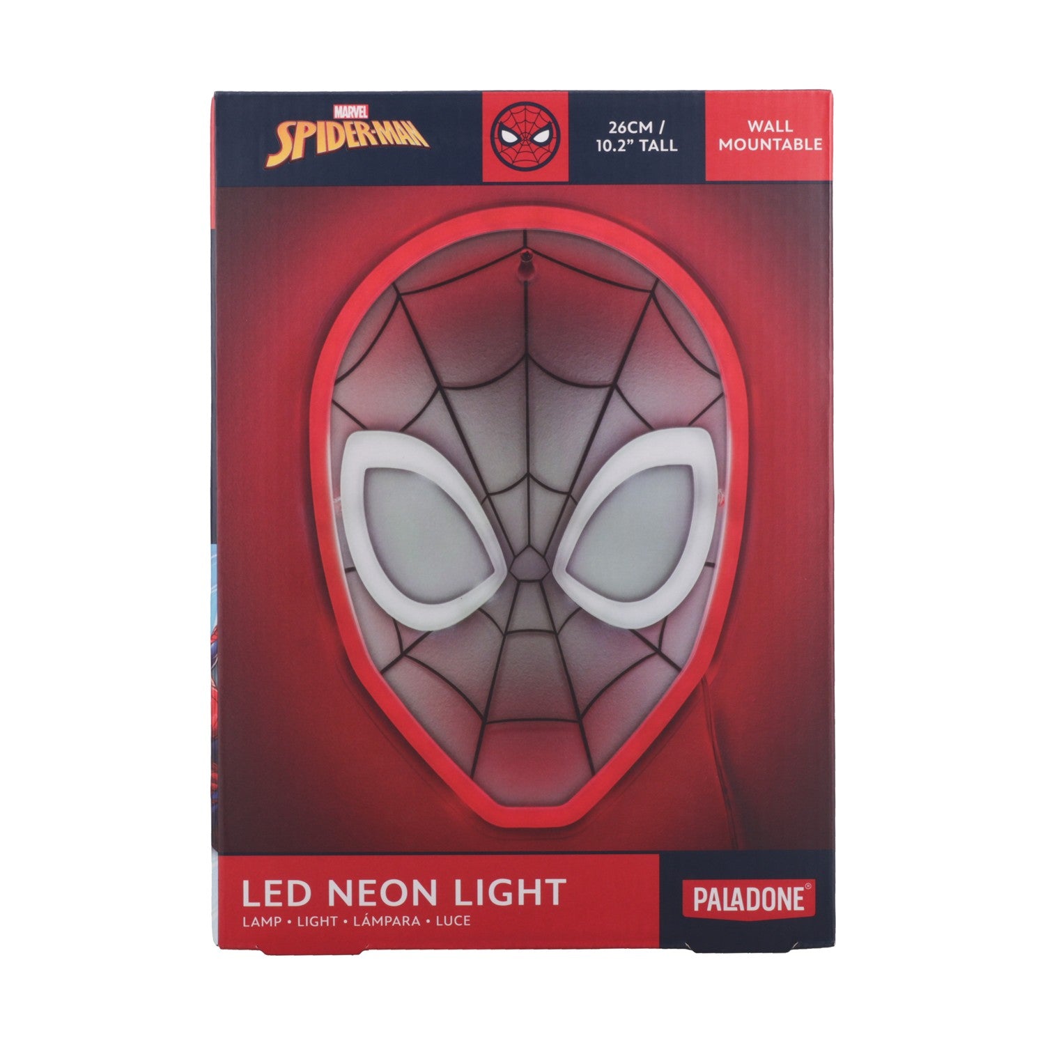 Paladone Marvel: Spiderman - Wall Mountable LED Neon Light (PP14000SPMVN) - Sunday Habit