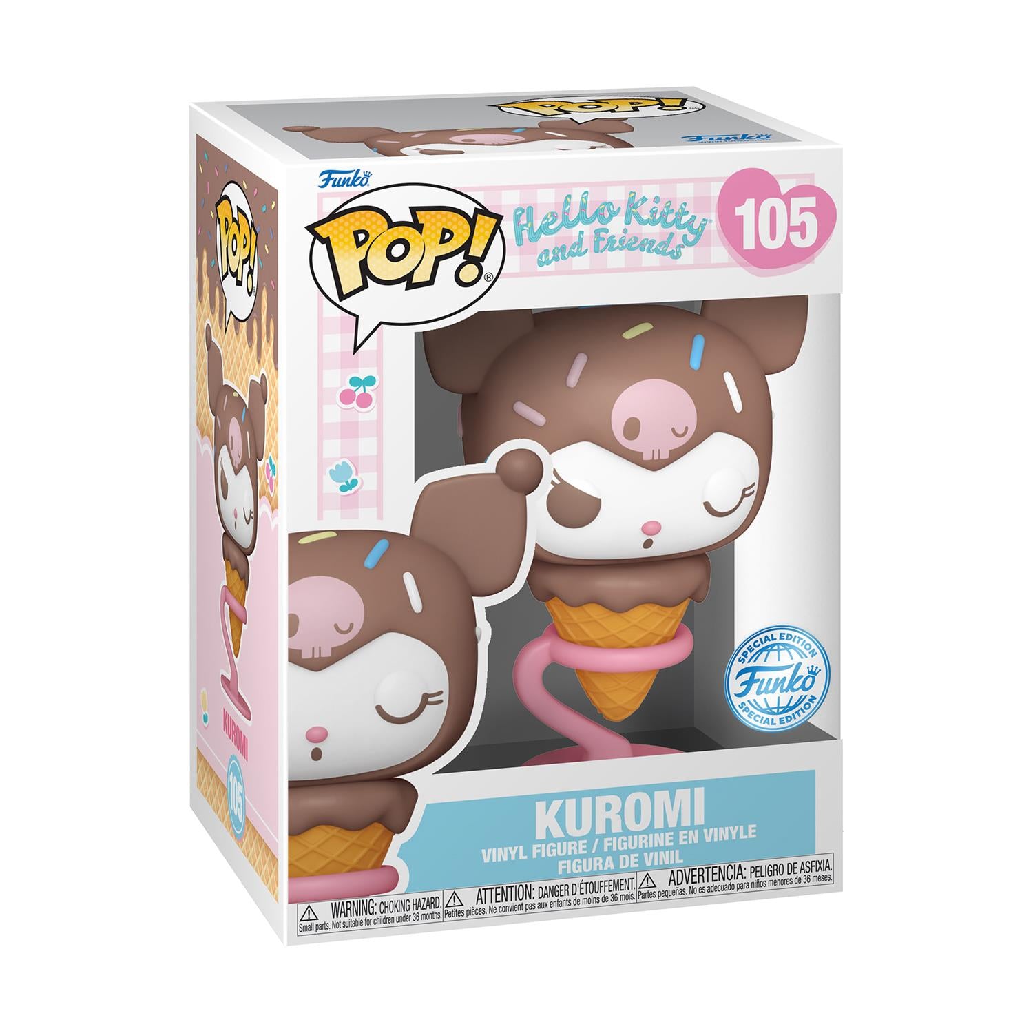 Funko Pop! Sanrio: Hello Kitty And Friends - Kuromi Ice Cream Cone (Special Edition) #105 Vinyl Figure