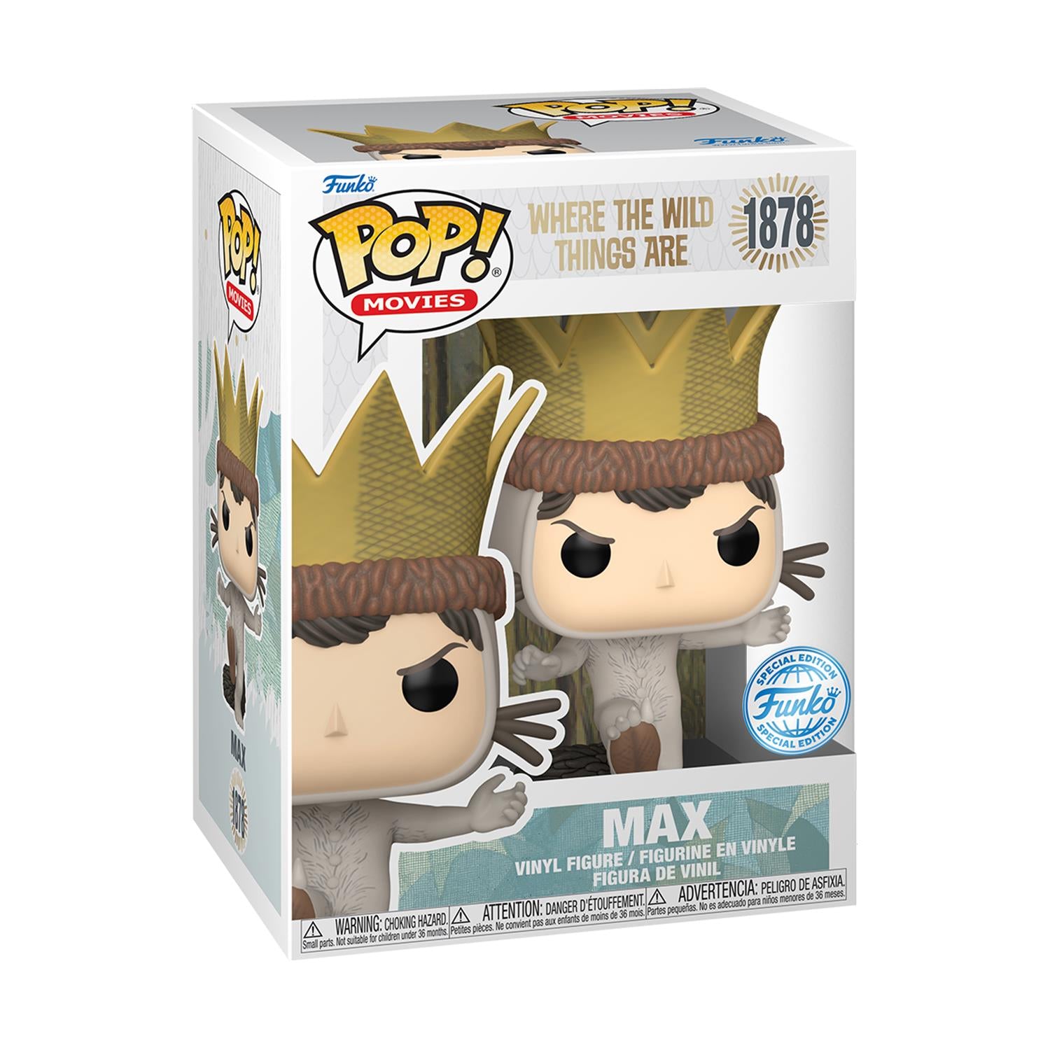 Funko Pop! Movies: Where The Wild Things Are- Max (Special Edition) #1878 Vinyl Figure