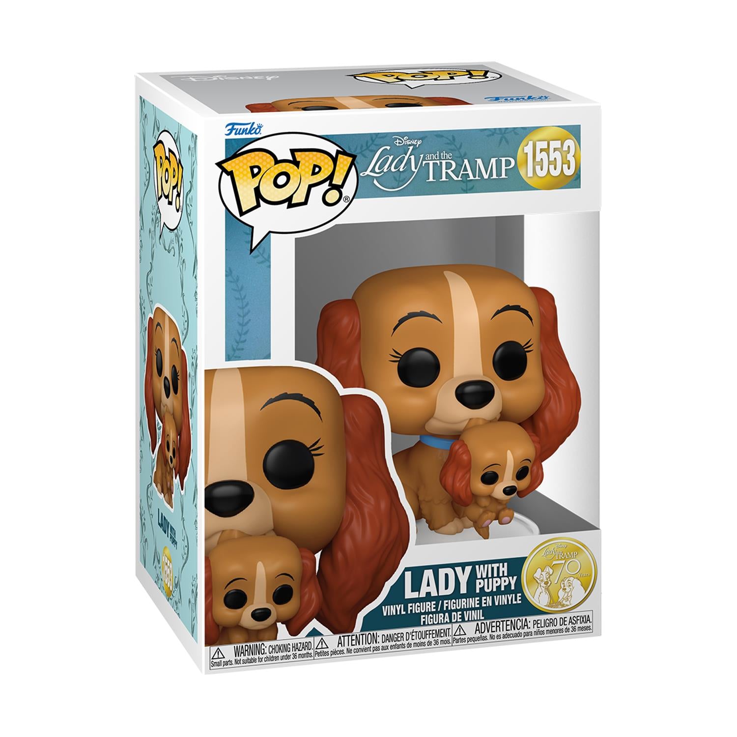 Funko Pop! Disney: Lady & the Tramp (70th Anniversary) - Lady with Puppy #1553 Vinyl Figure