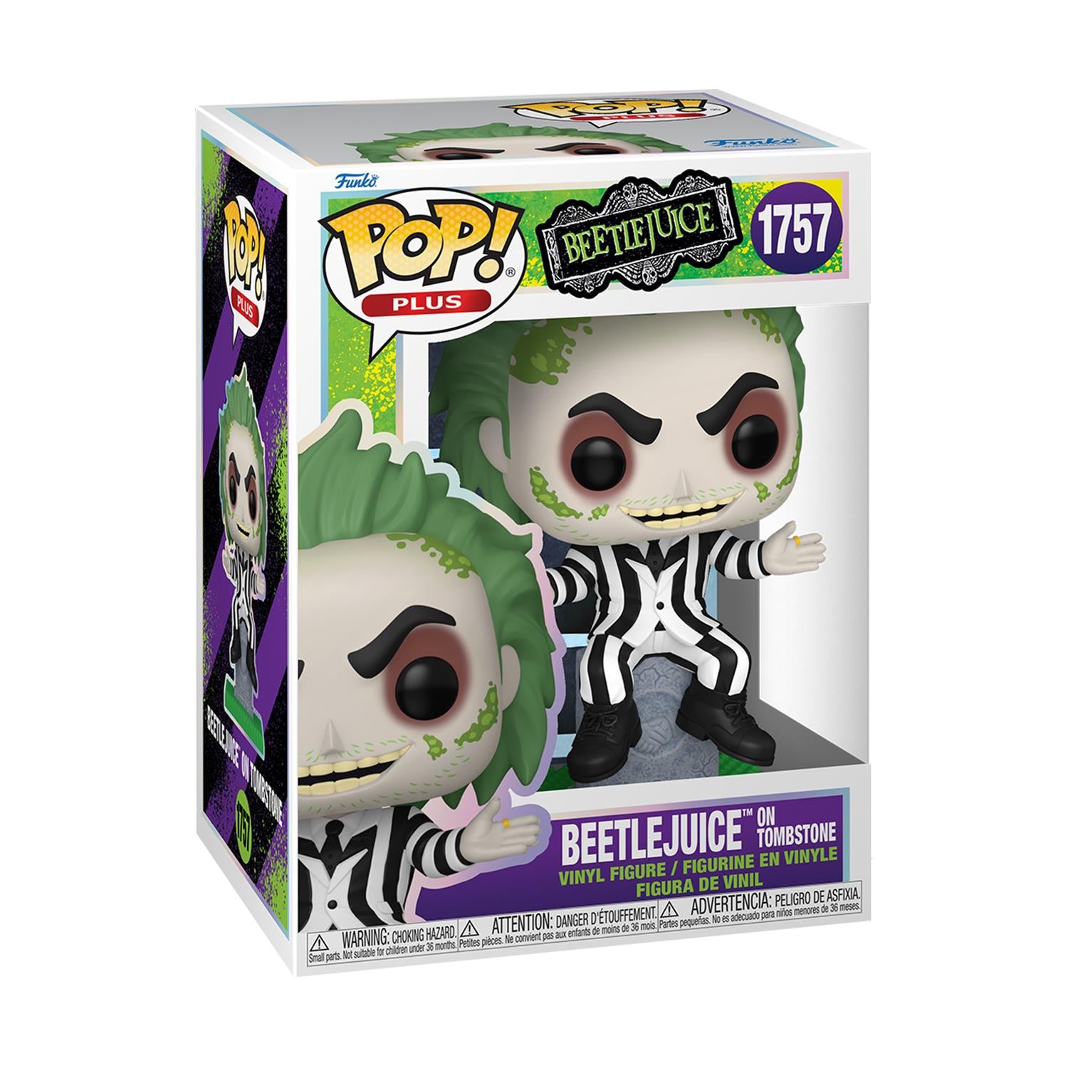 Funko Pop! Plus: Beetlejuice - Beetlejuice on Tombstone #1757 Vinyl Figure