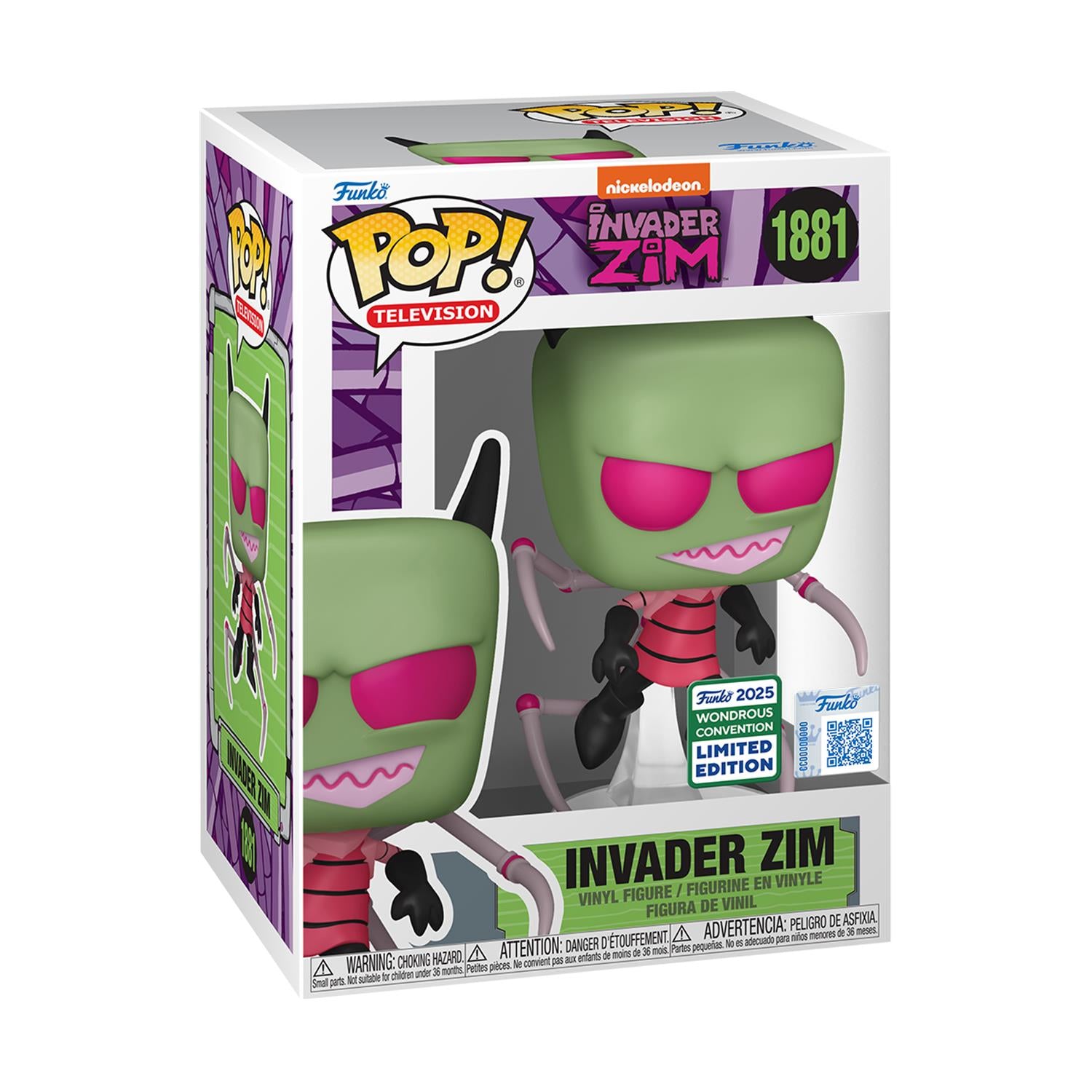 Funko Pop! Television: Invader Zim - Invader Zip (Convention Special Edition) #1881 Vinyl Figure