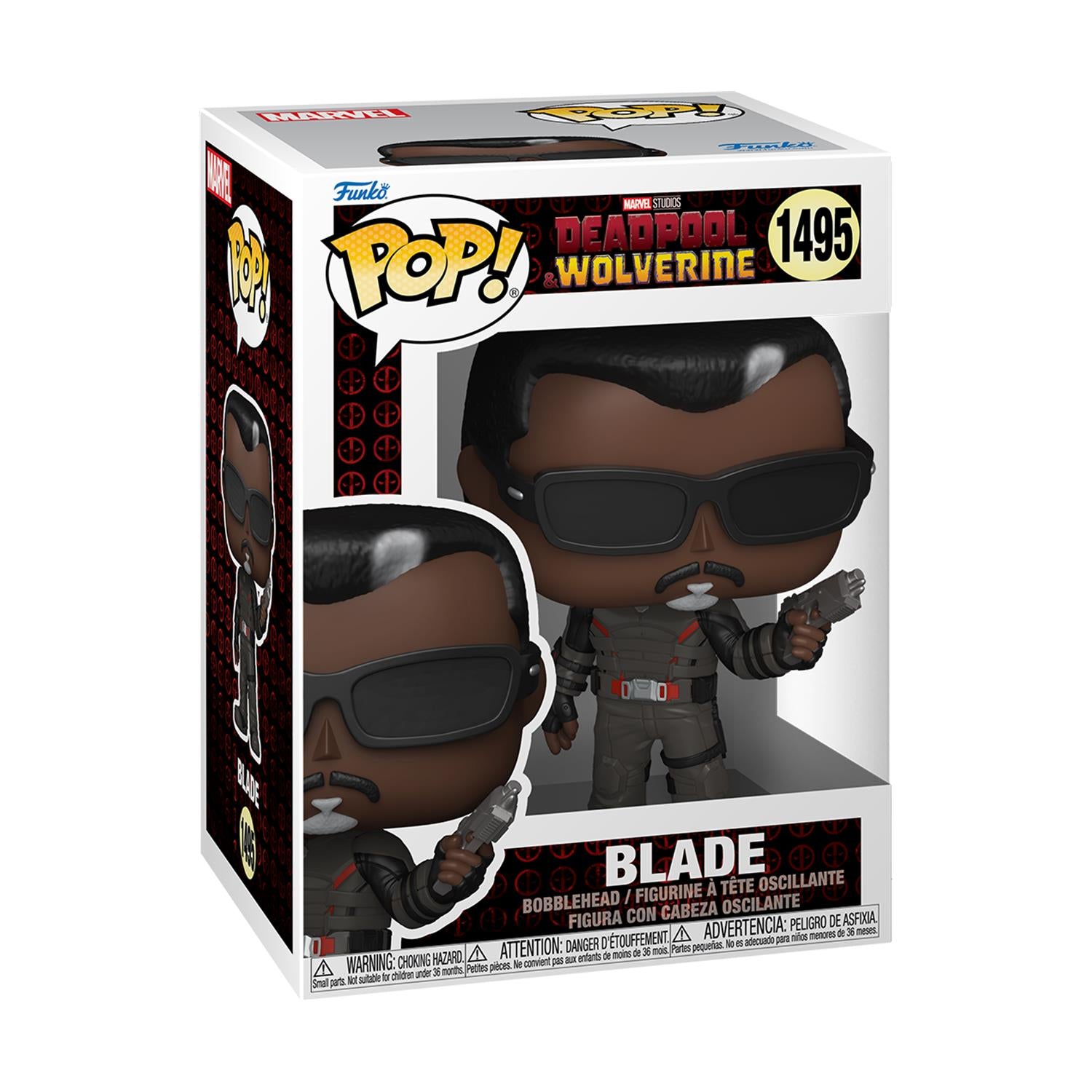 Funko Pop! Marvel: Deadpool & Wolverine - Blade #1495 Bobble-Head Vinyl Figure