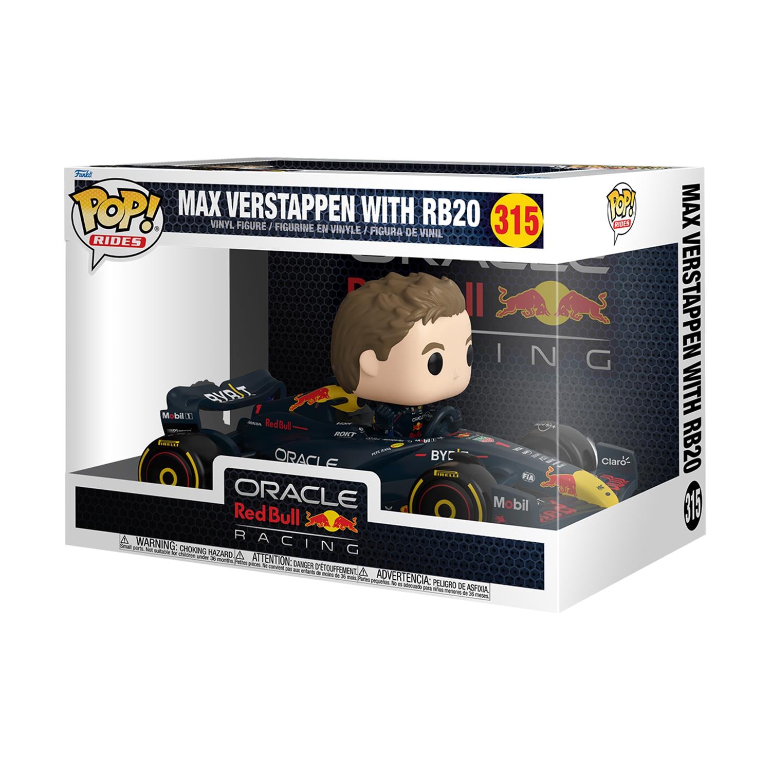 Funko Pop! Rides Super Deluxe: Red Bull - Verstappen with RB20 #315 Vinyl Figure