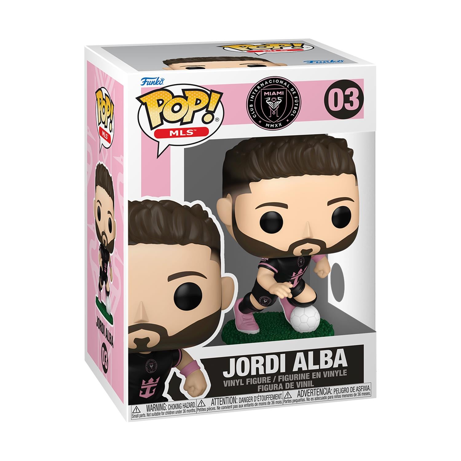 Funko Pop! Football MLS: Inter Miami - Jordi Alba (Away) #03Vinyl Figure