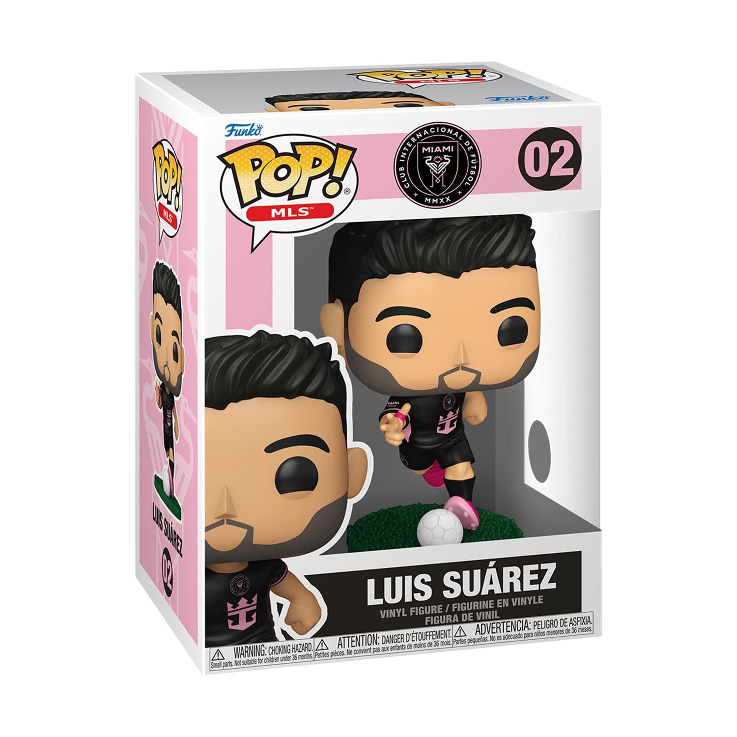 Funko Pop! Football MLS: Inter Miami - Luis Suarez (Away) #02 Vinyl Figure