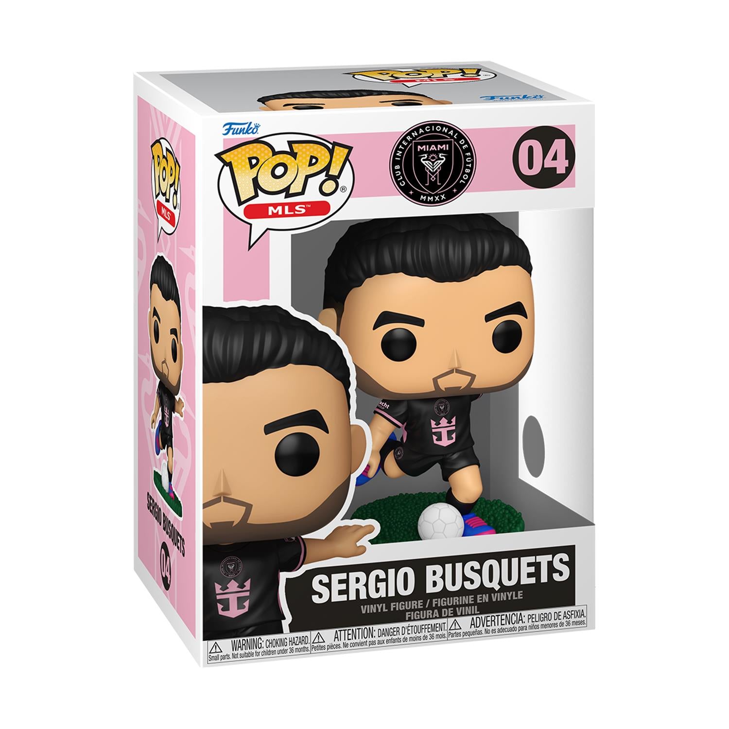 Funko Pop! Football MLS: Inter Miami - Sergio Busquets (Away) #04 Vinyl Figure