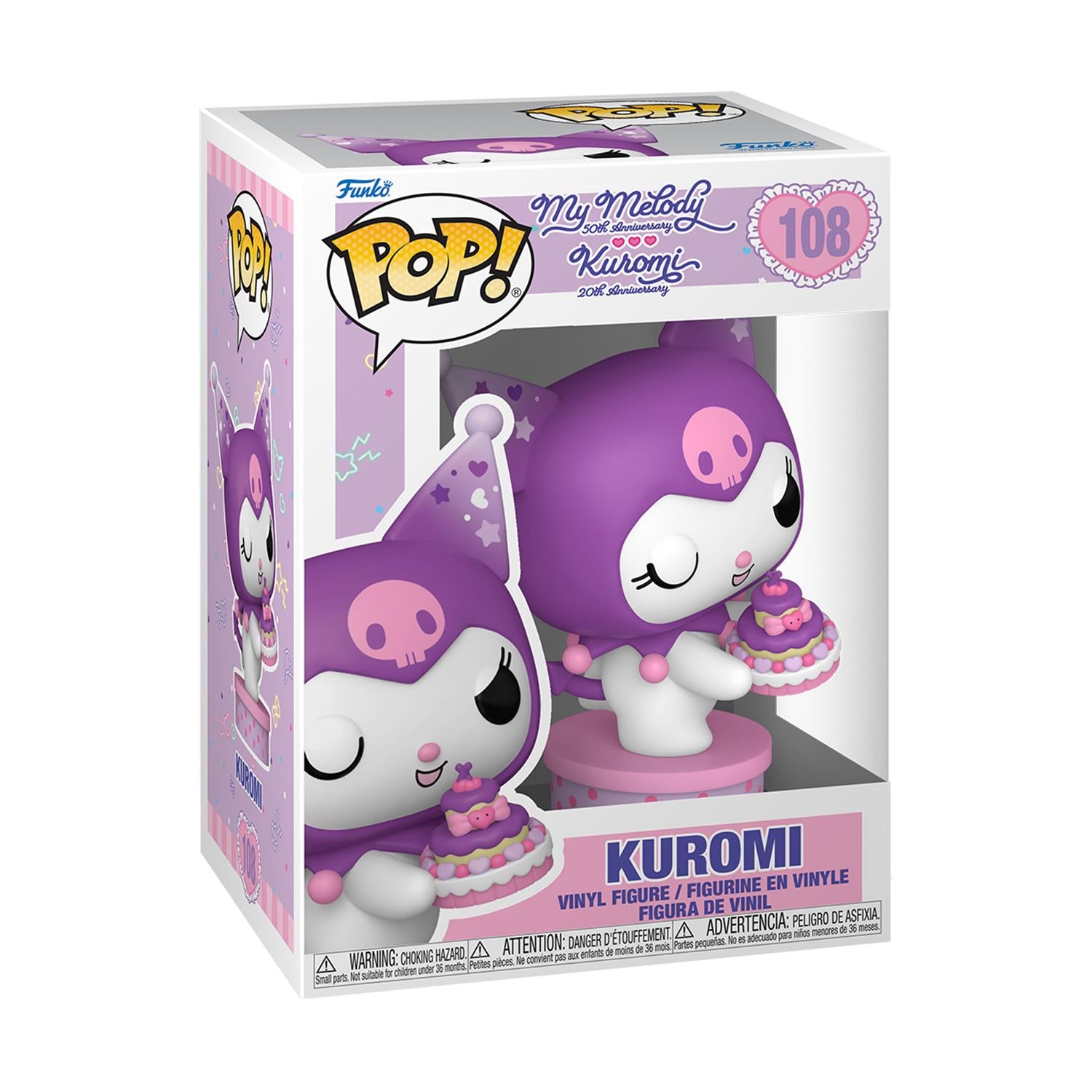 Funko Pop! Sanrio: My Melody (50th Ann.) Kuromi (20th Ann.) - Kuromi (Present) (Special Edition) #108 Vinyl Figure