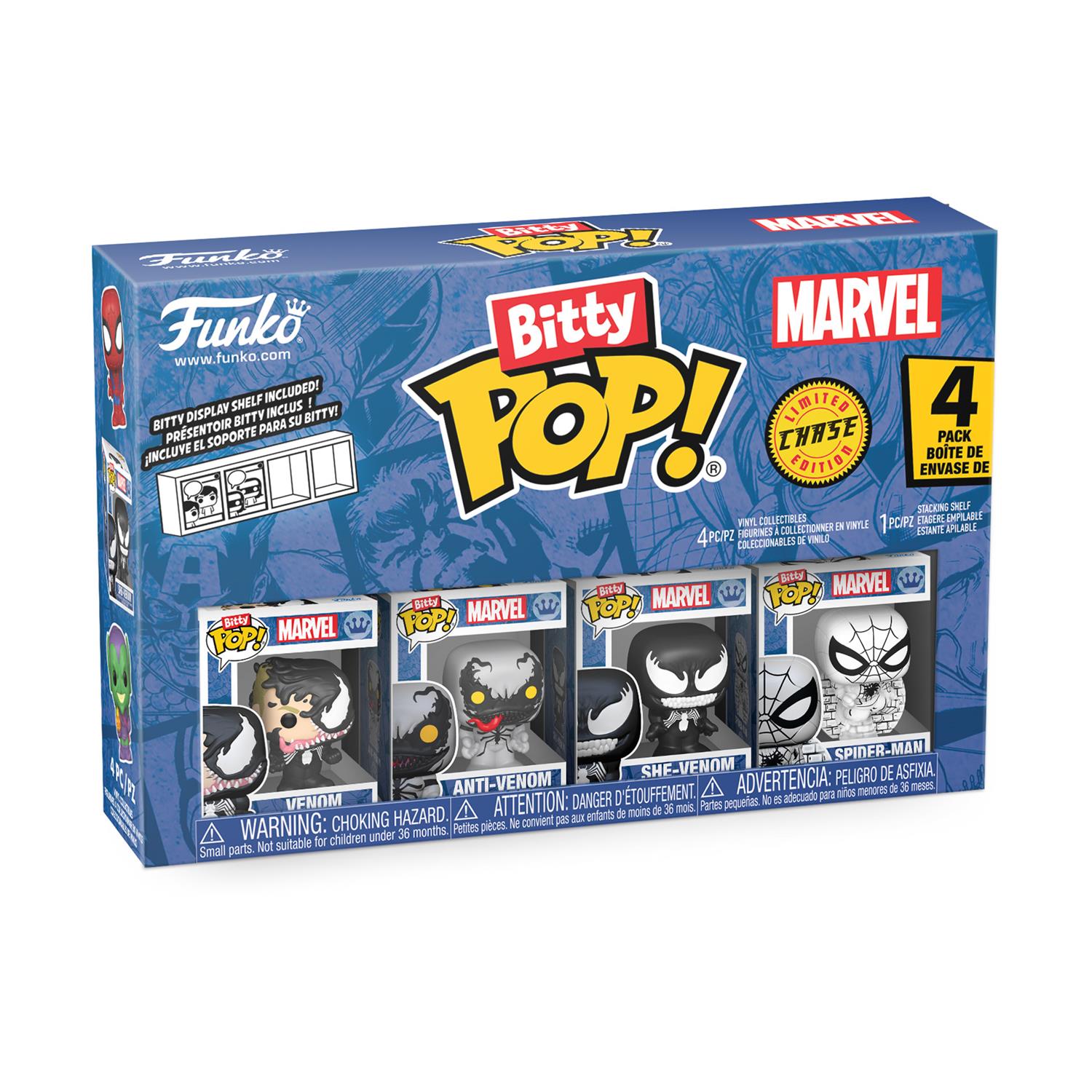Funko Bitty Pop 4Pack Спайдърмен Венъм Анти-Венъм Ши-Венъм - Sunday Habit