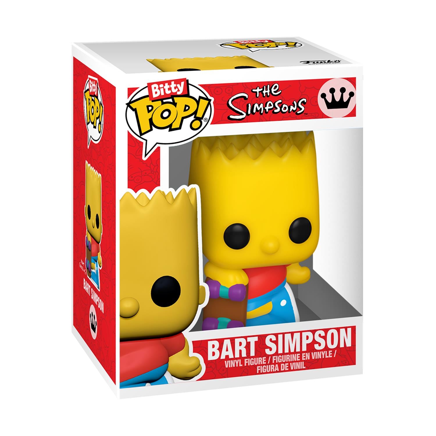 Funko Bitty Pop! 4-Pack: The Simpsons - Bart Simpson, Mr. Burns, Krusty The Clown, Lard Lad Vinyl Figures