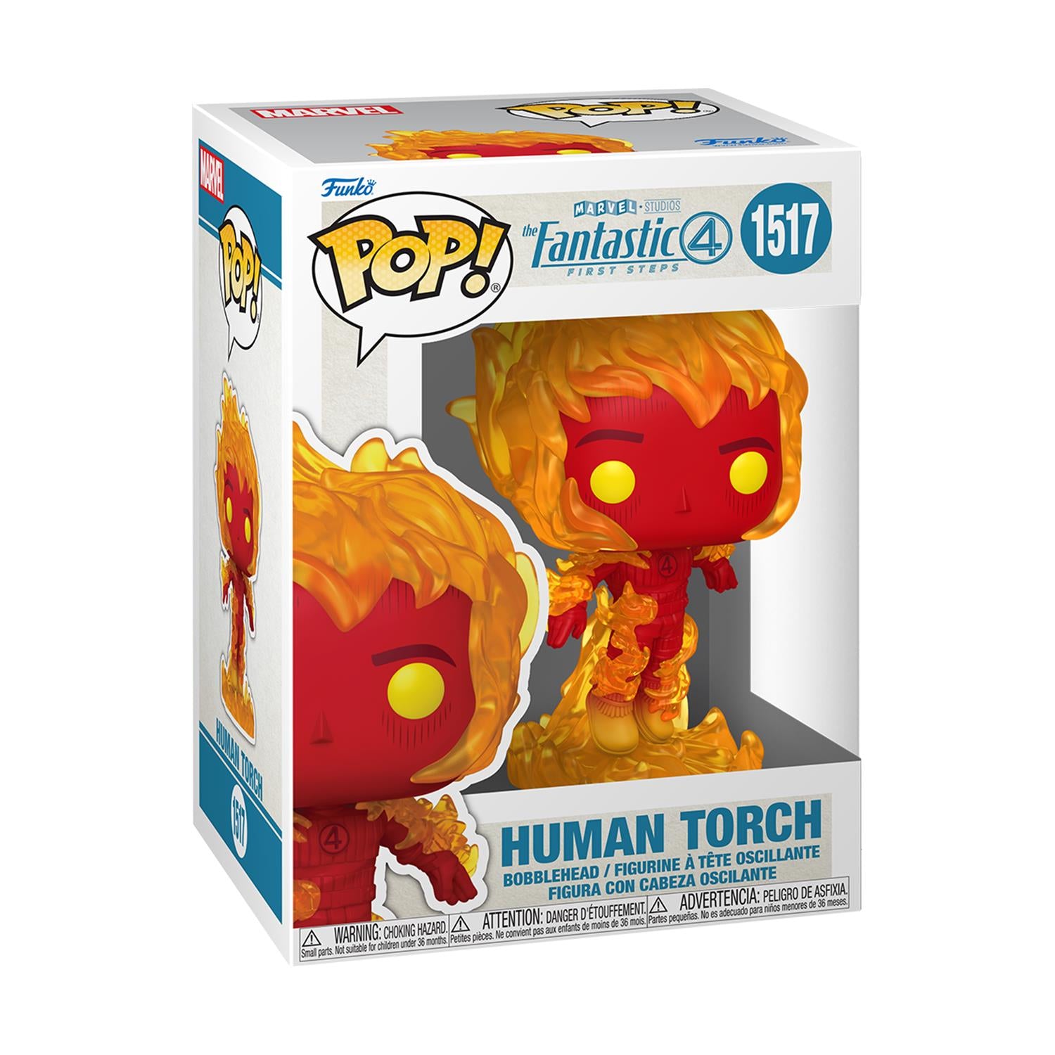 Funko Pop Marvel Фантастични четири Човек Пламък Първи Стъпки Фигура - Sunday Habit