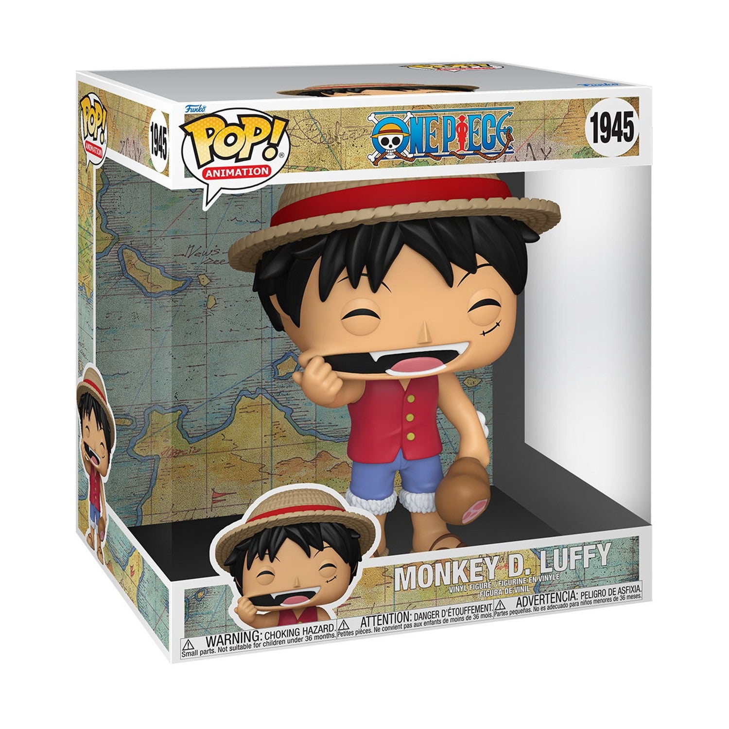 Funko Jumbo One Piece Monkey D. Luffy 10-инчова Винил Фигура - Sunday Habit