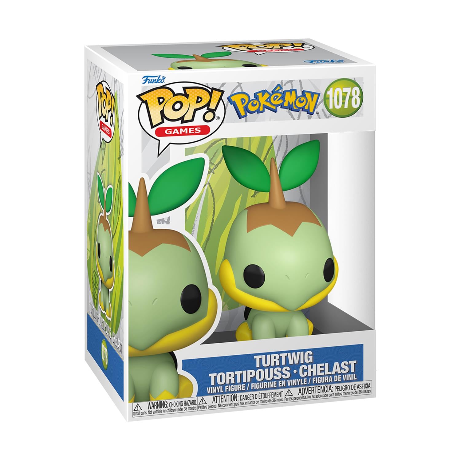 Funko Pop! Games: Pokemon - Turtwig Tortipouss/Chelast #1078 Vinyl Figure