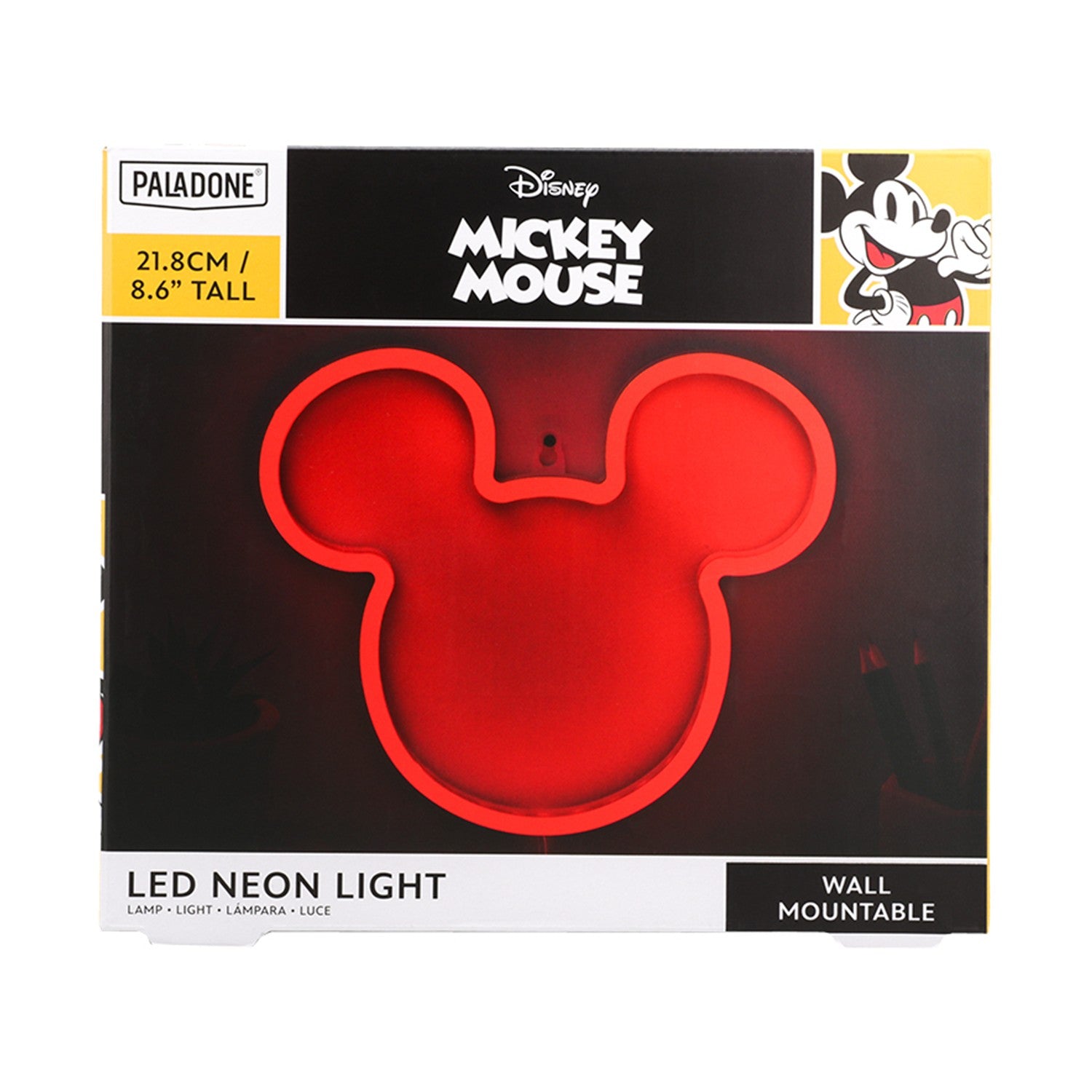 Paladone: Disney - Mickey Wall Mountable LED Neon Light (PP12621DSCVN) - Sunday Habit