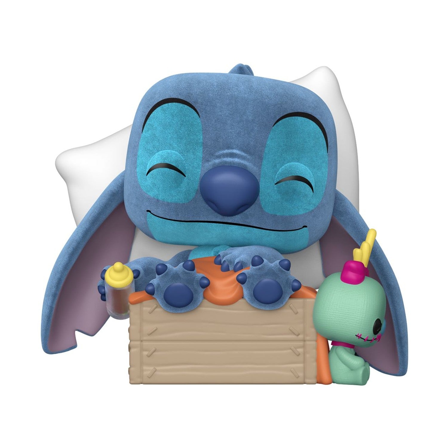 Funko Pop! Disney Plus: Lilo & Stitch - Sleeping Stitch in Box (Flocked) (Special Edition) #1607 Vinyl Figure - Sunday Habit
