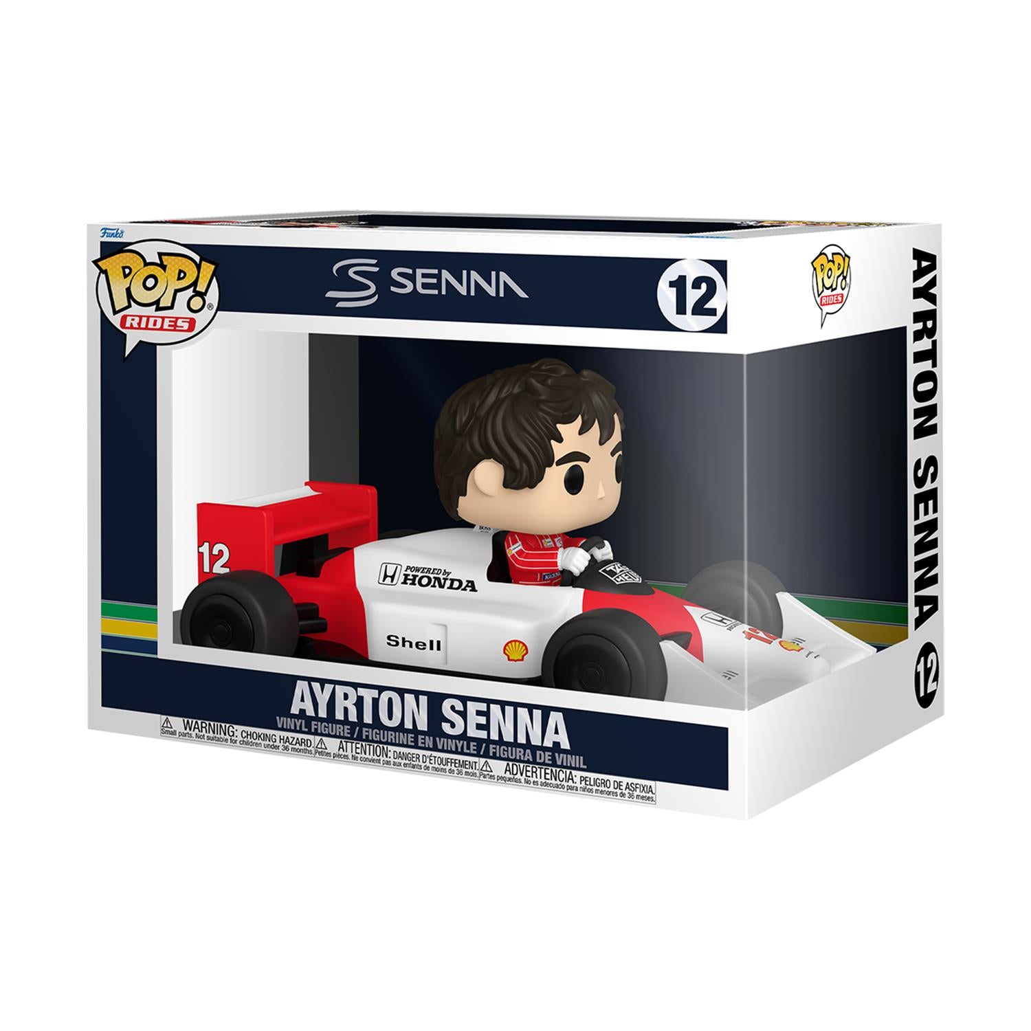 Funko Pop! Rides Super Deluxe: Senna - Ayrton Senna (McLaren) #12 Vinyl Figure