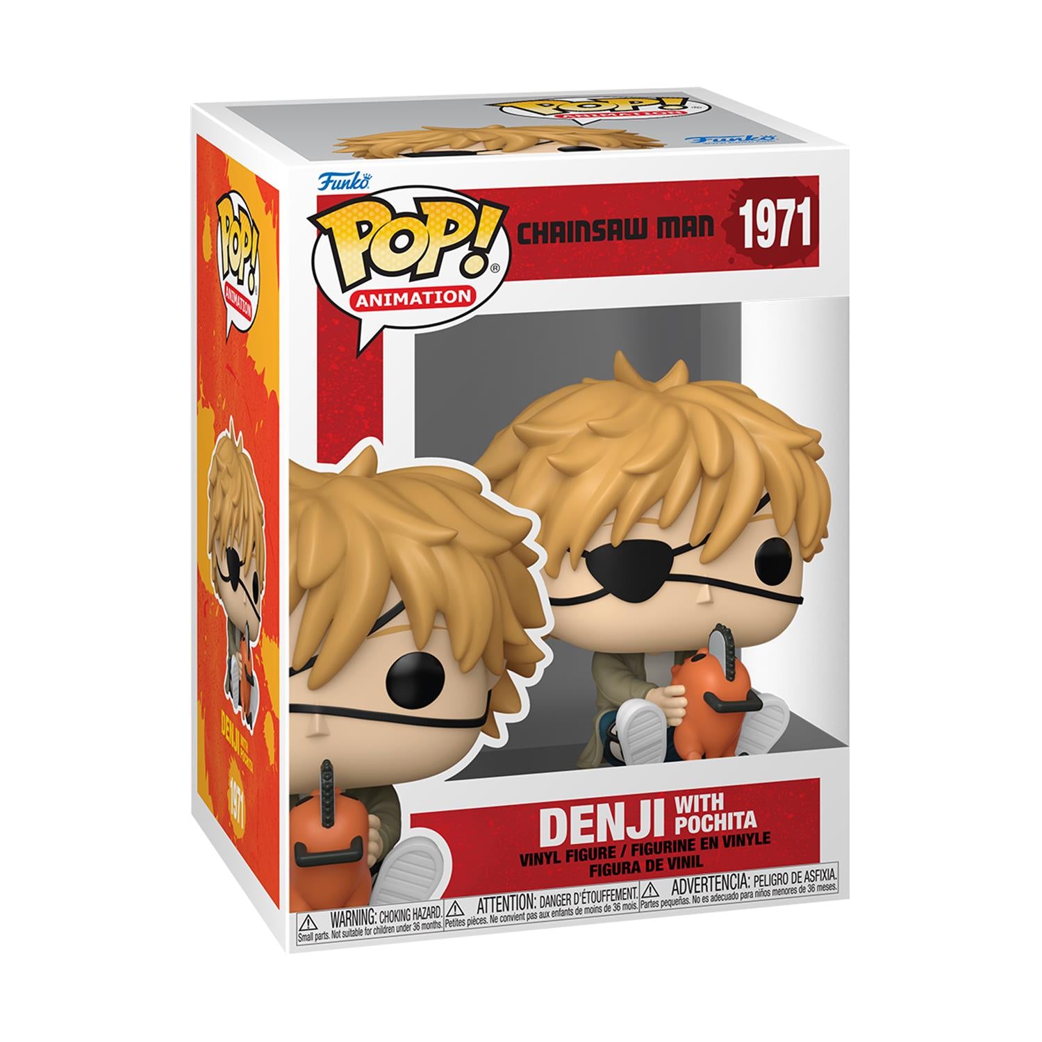 Funko Pop! Animation: Chainsaw Man - Denji with Pochita #1971 Vinyl Figure
