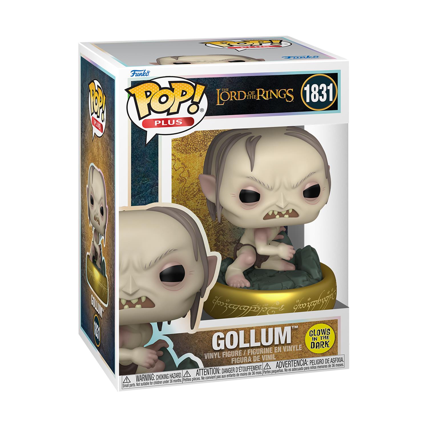 Funko Pop! Plus: The Lord of the Rings - Gollum (Glows in The Dark) #1831 Vinyl Figure