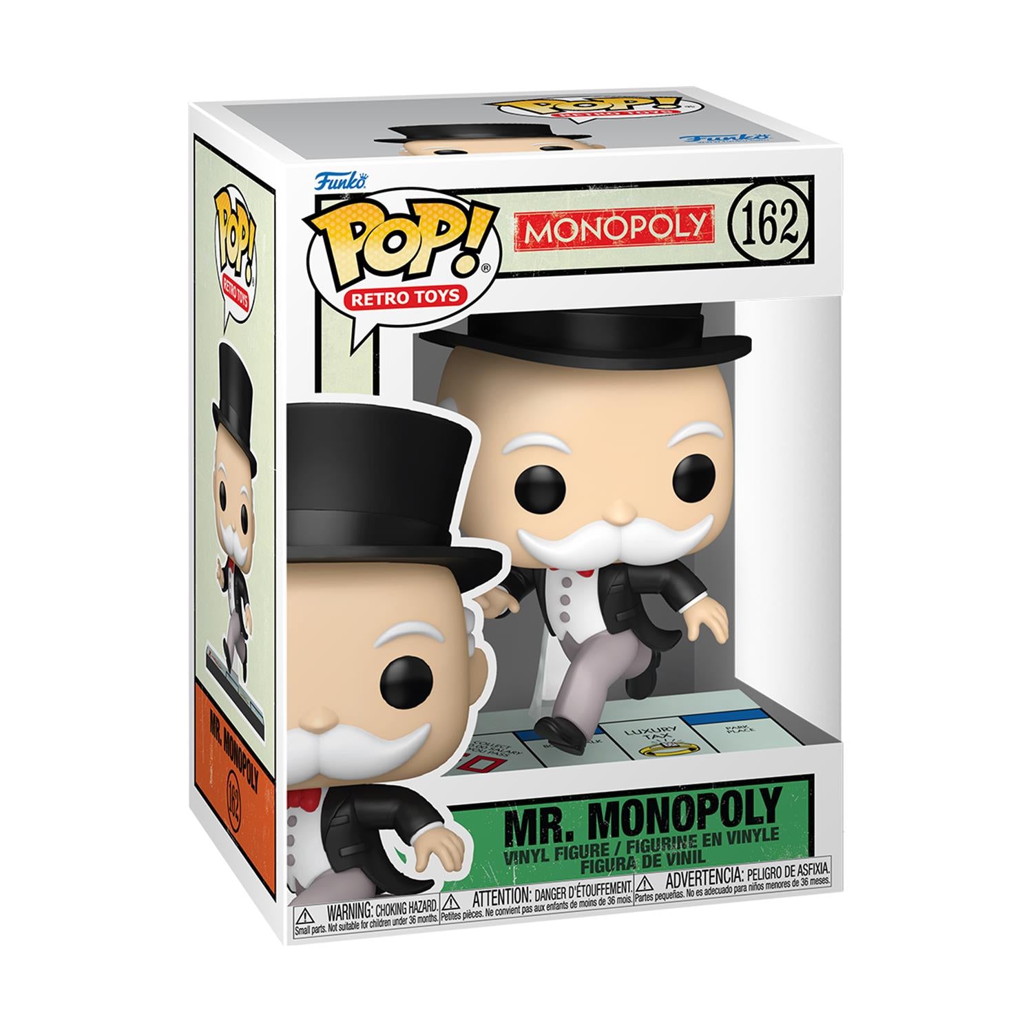 Funko Pop! Retro Toys: Monopoly - Mr. Monopoly (Pass Go) #162 Vinyl Figure