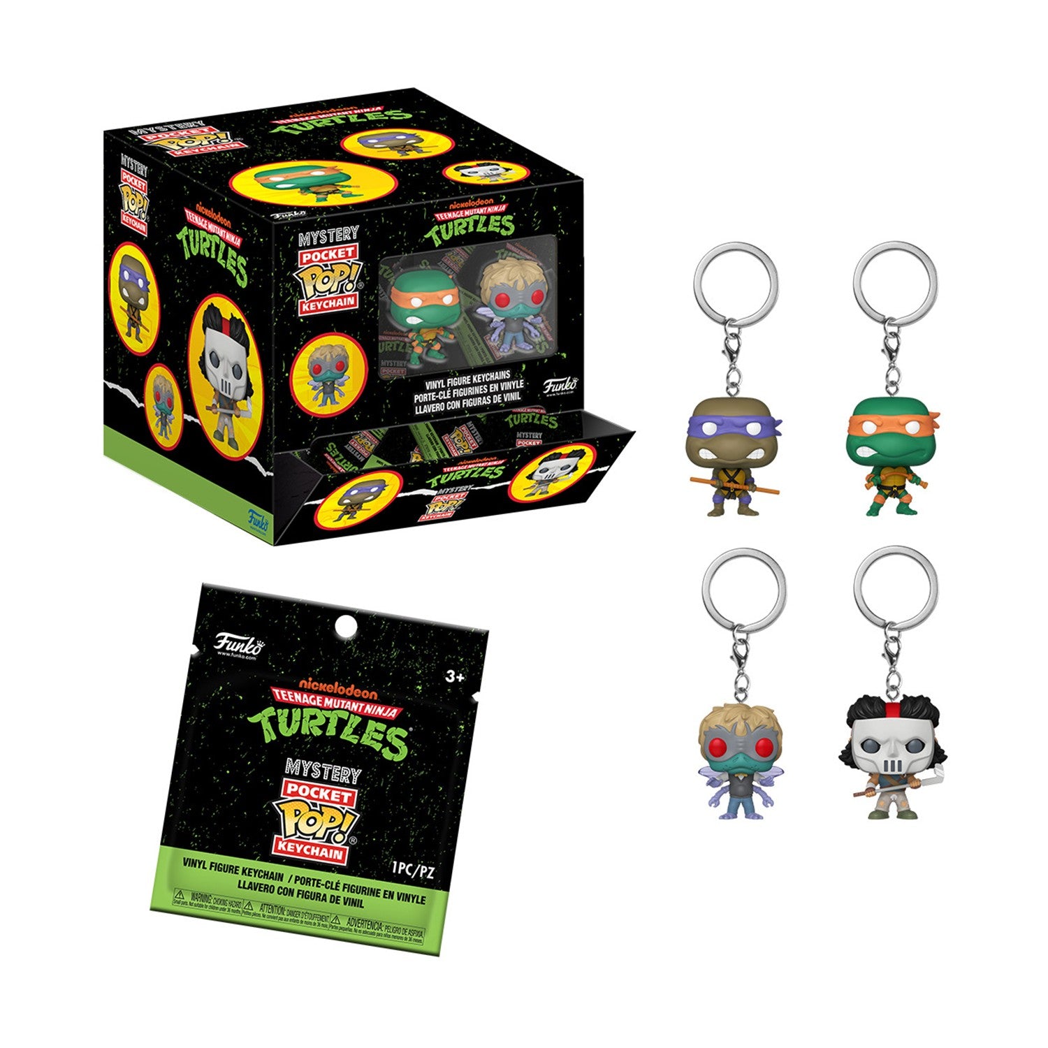 Funko Pocket Pop!: Teenage Mutant Ninja Turtles (Blind Bag/Random) Vinyl Figure Keychains - Sunday Habit