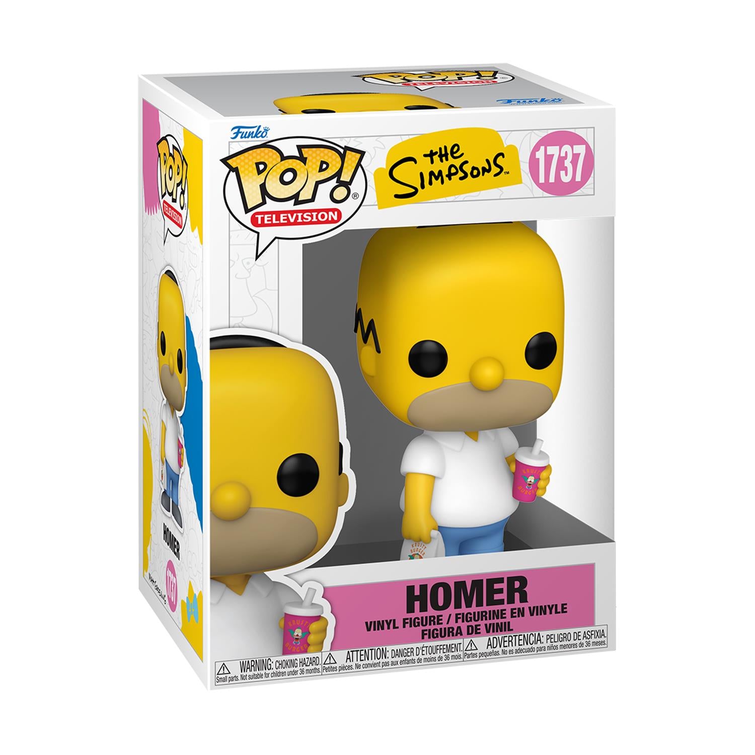 Funko Pop! Television: The Simpsons - Homer (Krusty Burger) #1737 Vinyl Figure