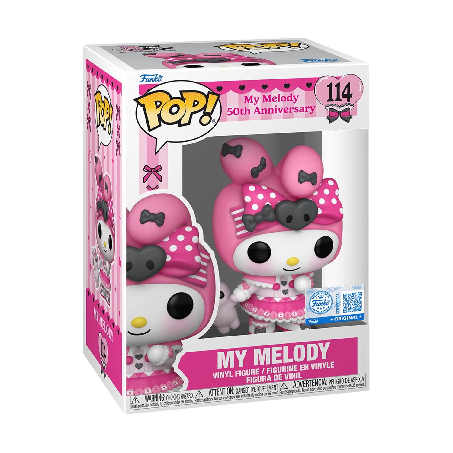 Funko Pop! Sanrio: My Melody 50th Ann. - My Melody #114 Vinyl Figure