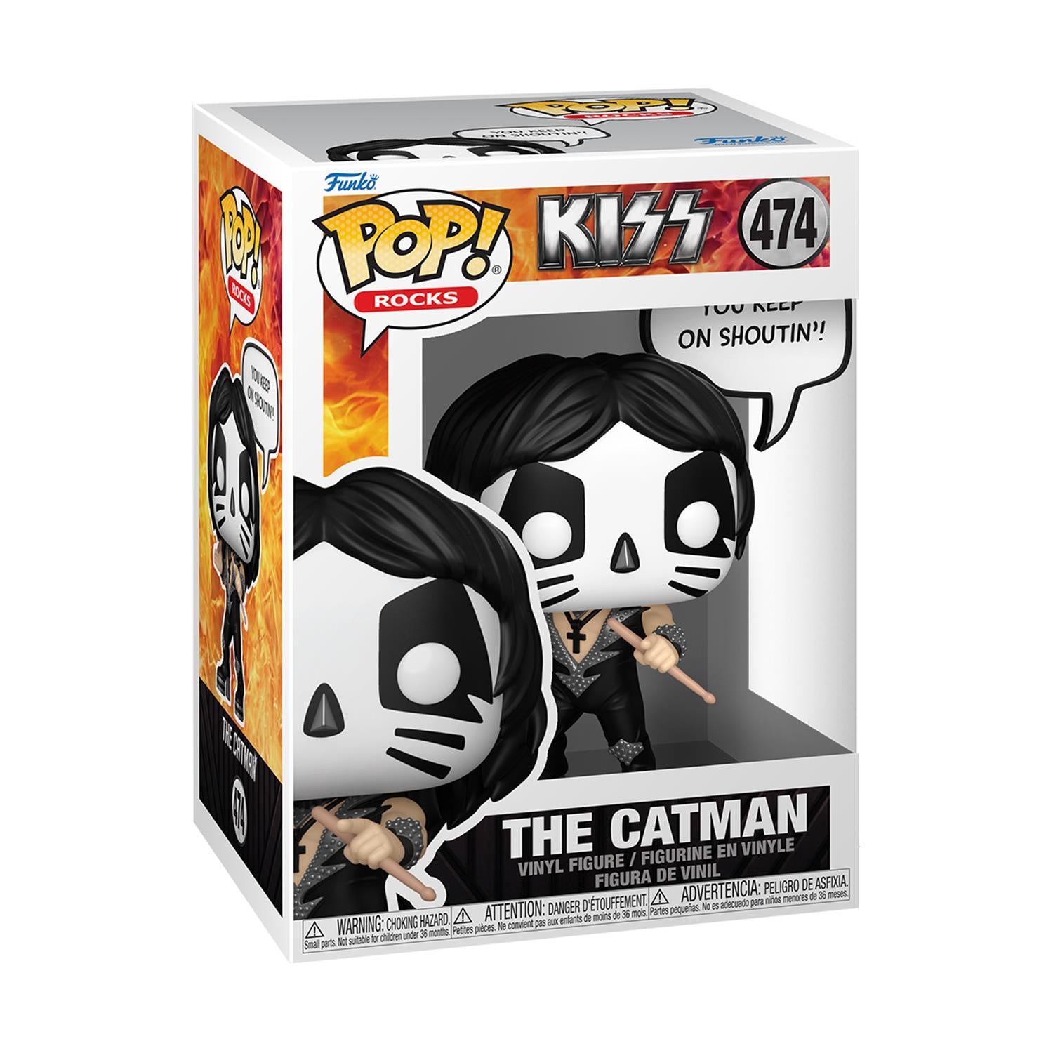 Funko Pop! Rocks: Kiss - The Catman (Rock & Roll All Night) #474 Vinyl Figure