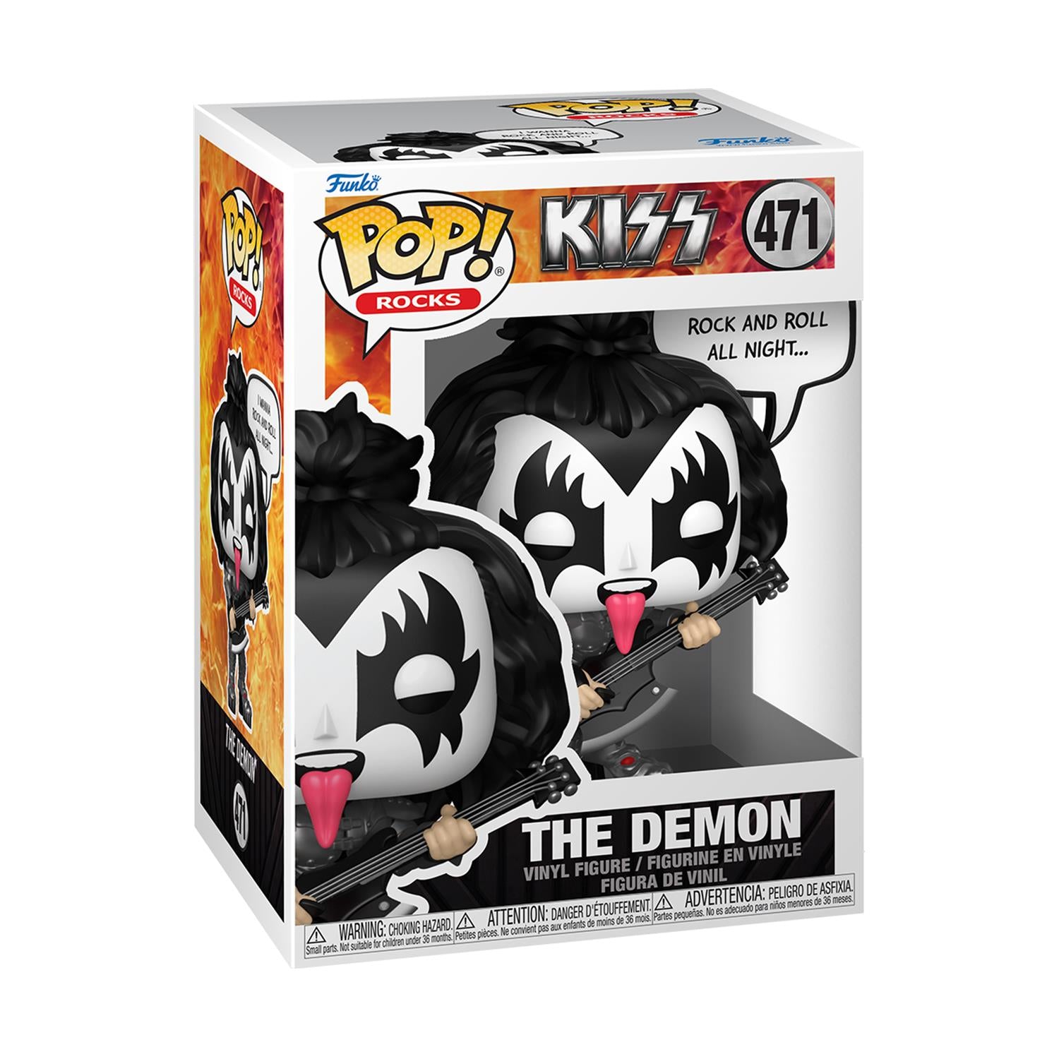 Funko Pop! Rocks: Kiss - The Demon (Rock & Roll All Night) #471 Vinyl Figure