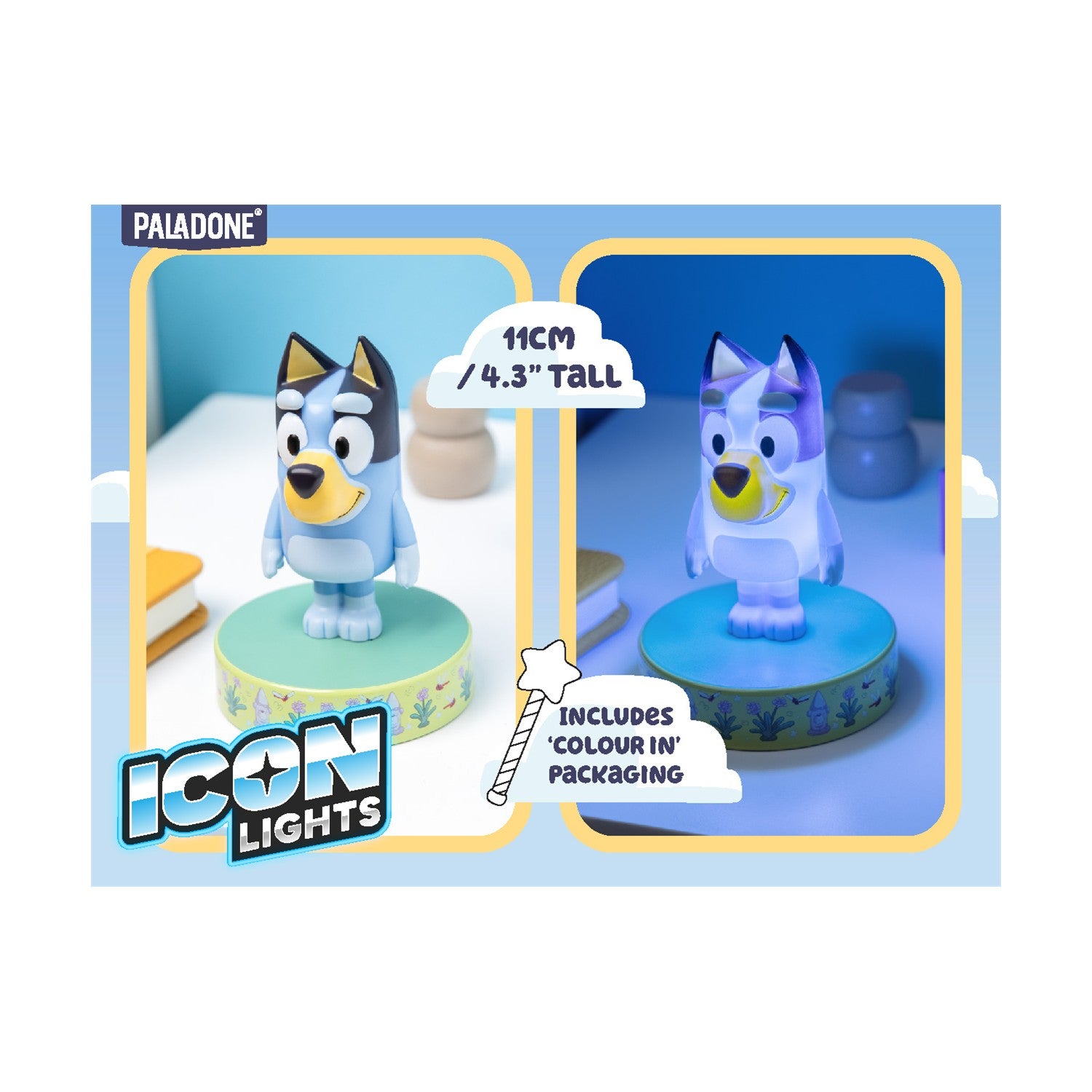 Paladone Icons: Bluey Light (PP14355BLU) - Sunday Habit