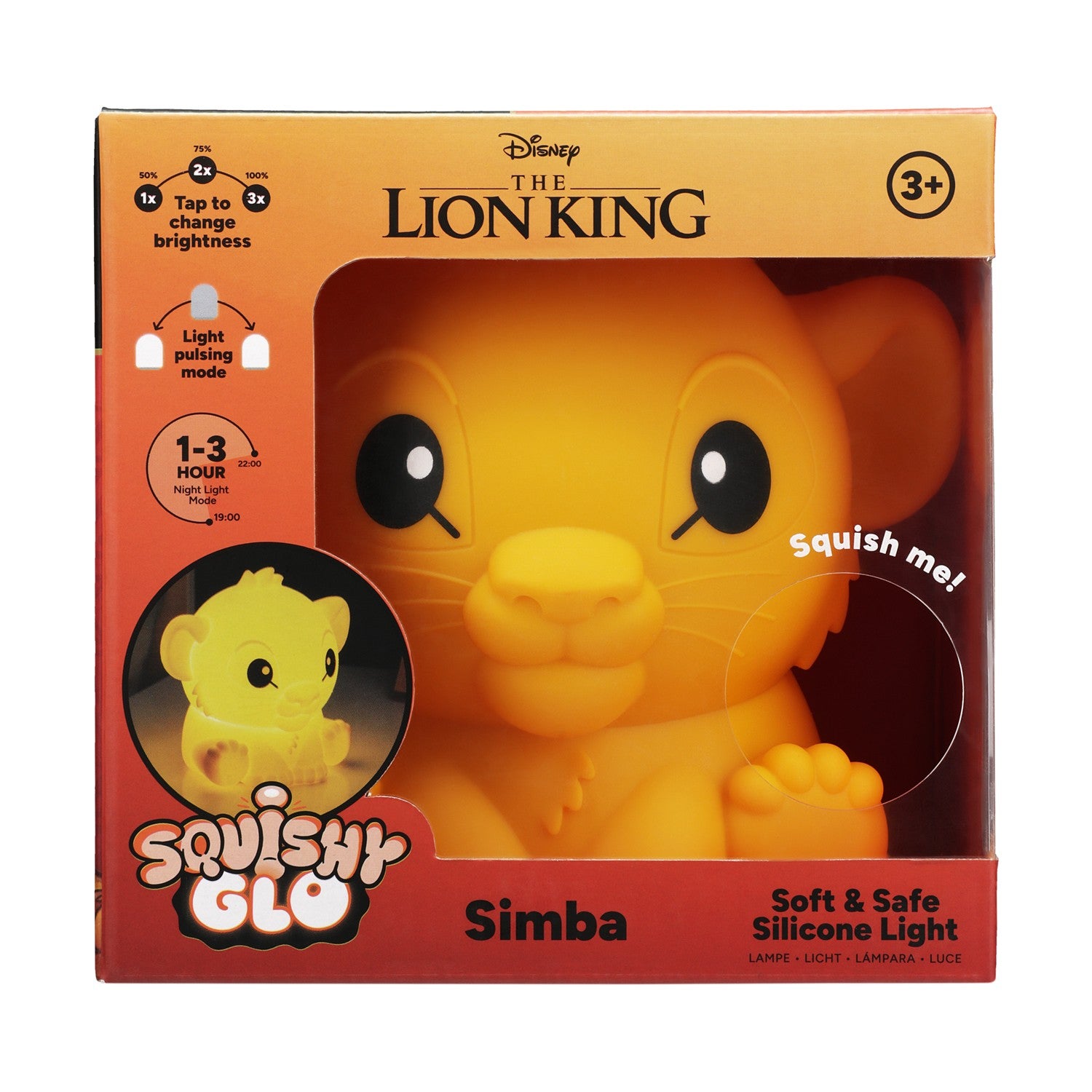 Paladone SquishyGlo: Disney Lion King - Simba Silicone Light Rechargeable (PP14463LK) - Sunday Habit